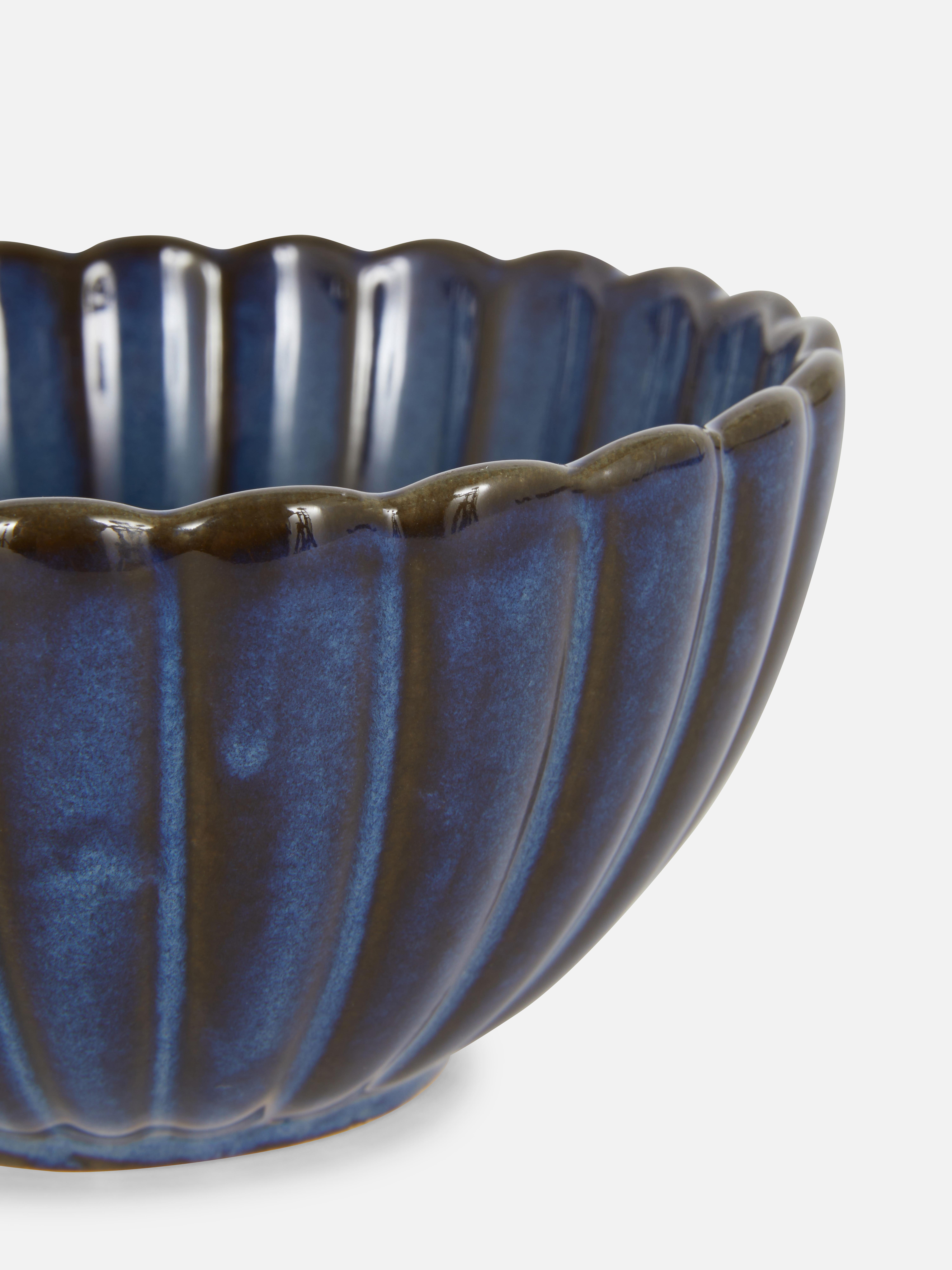 Ceramic Scalloped Edge Bowl