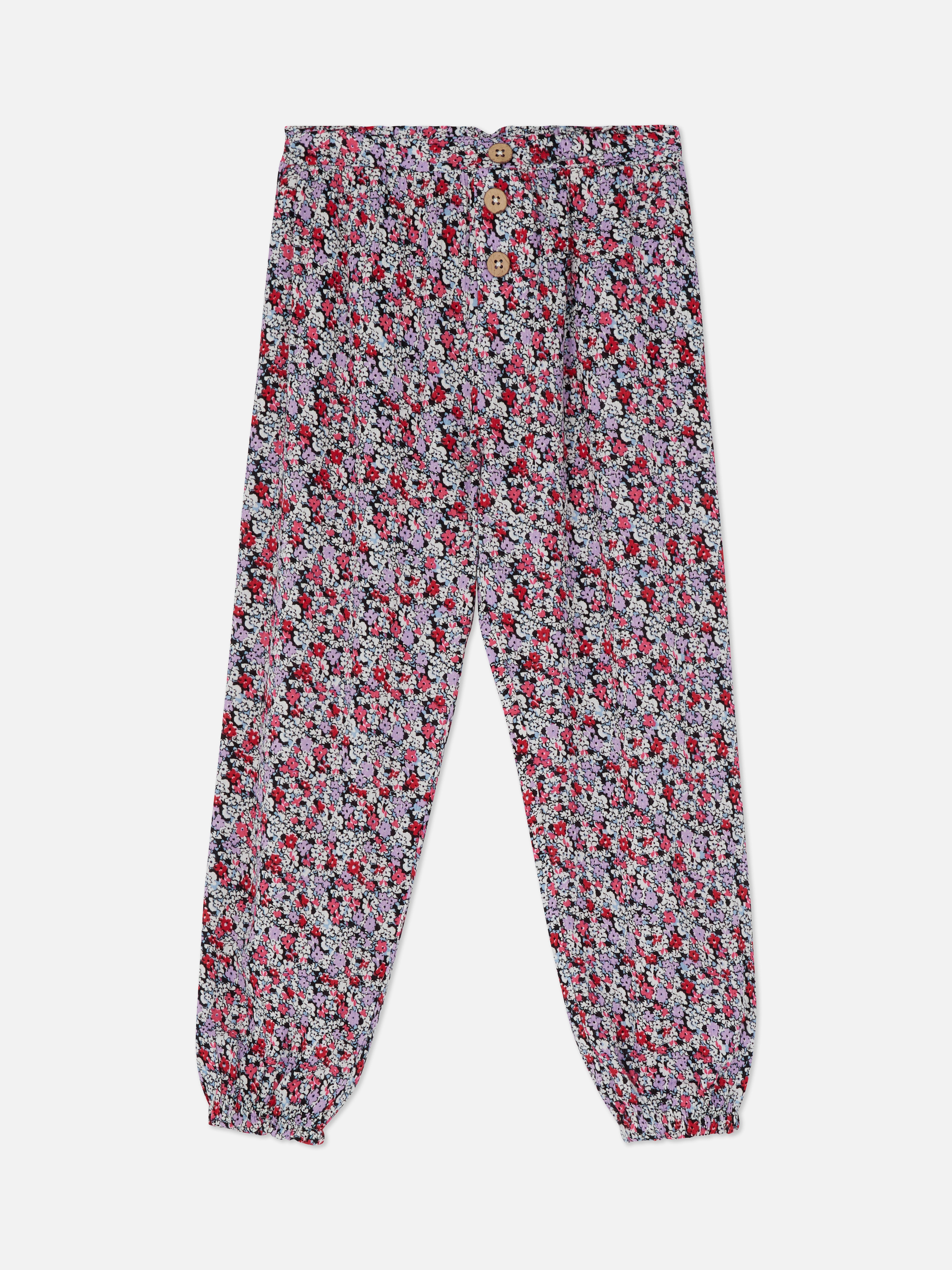 Patterned Button Trousers