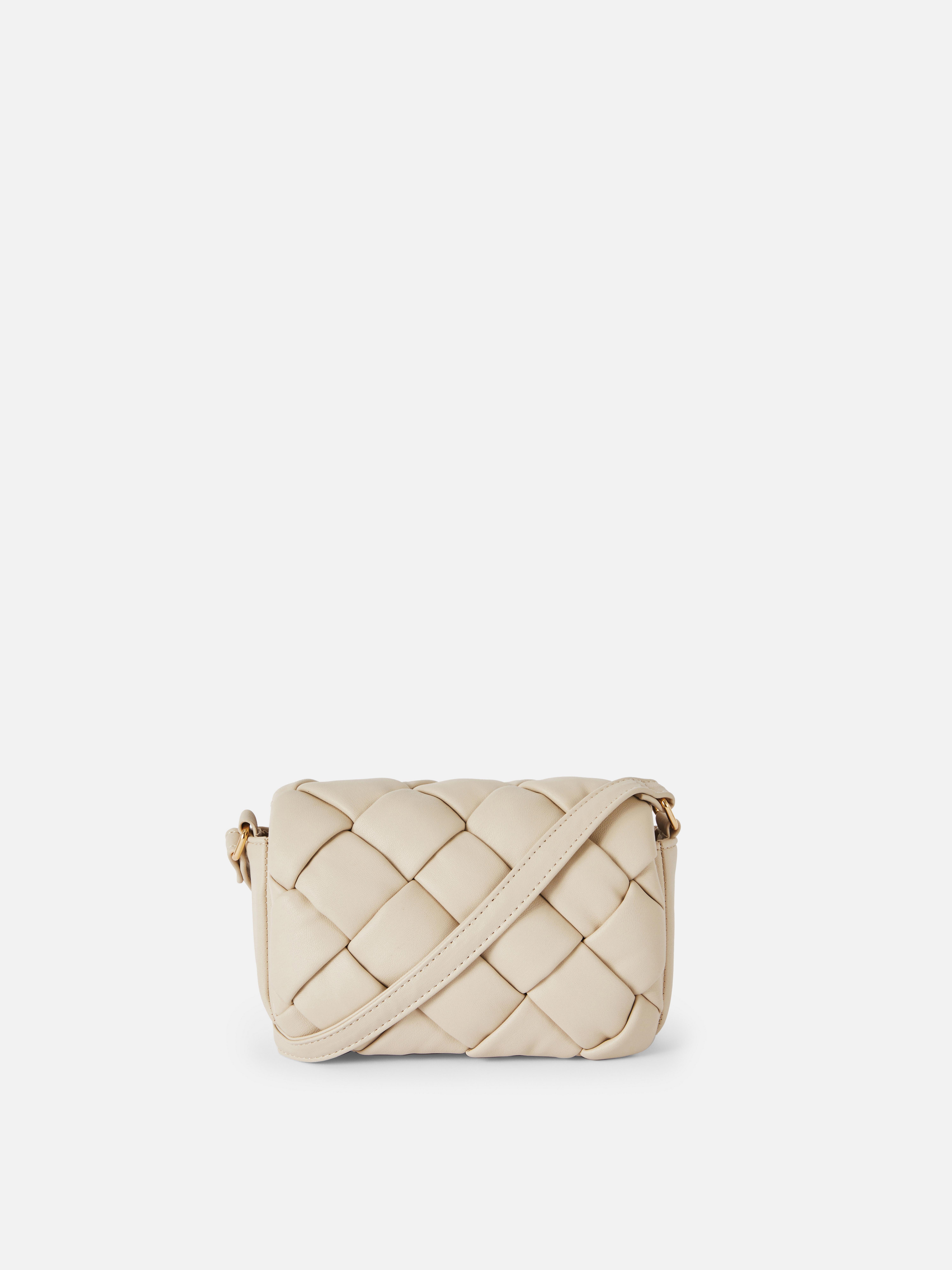 Quilted Weave Crossbody Bag