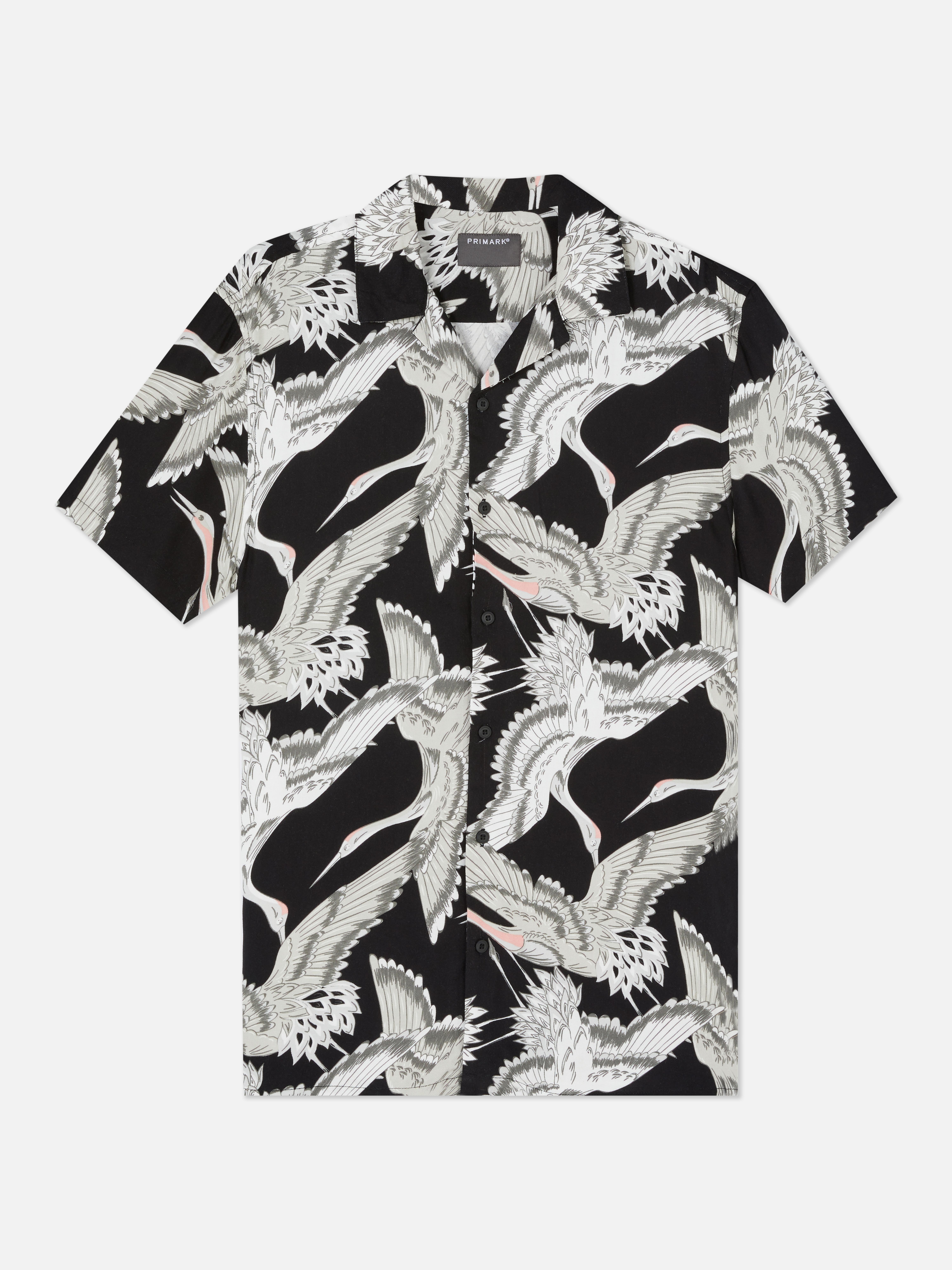 Crane Print Shirt