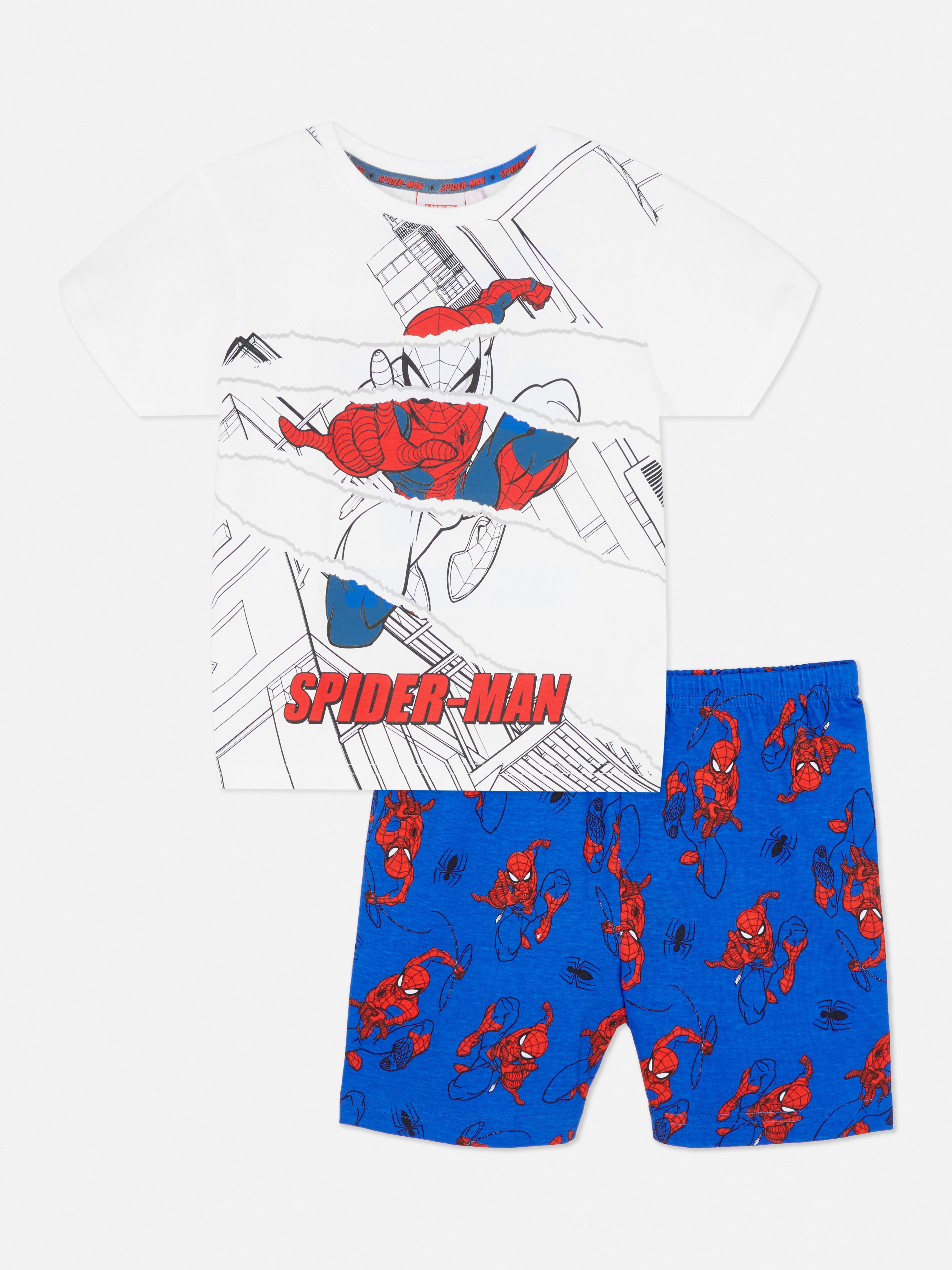 Spider-Man T-Shirt and Shorts Pyjama Set
