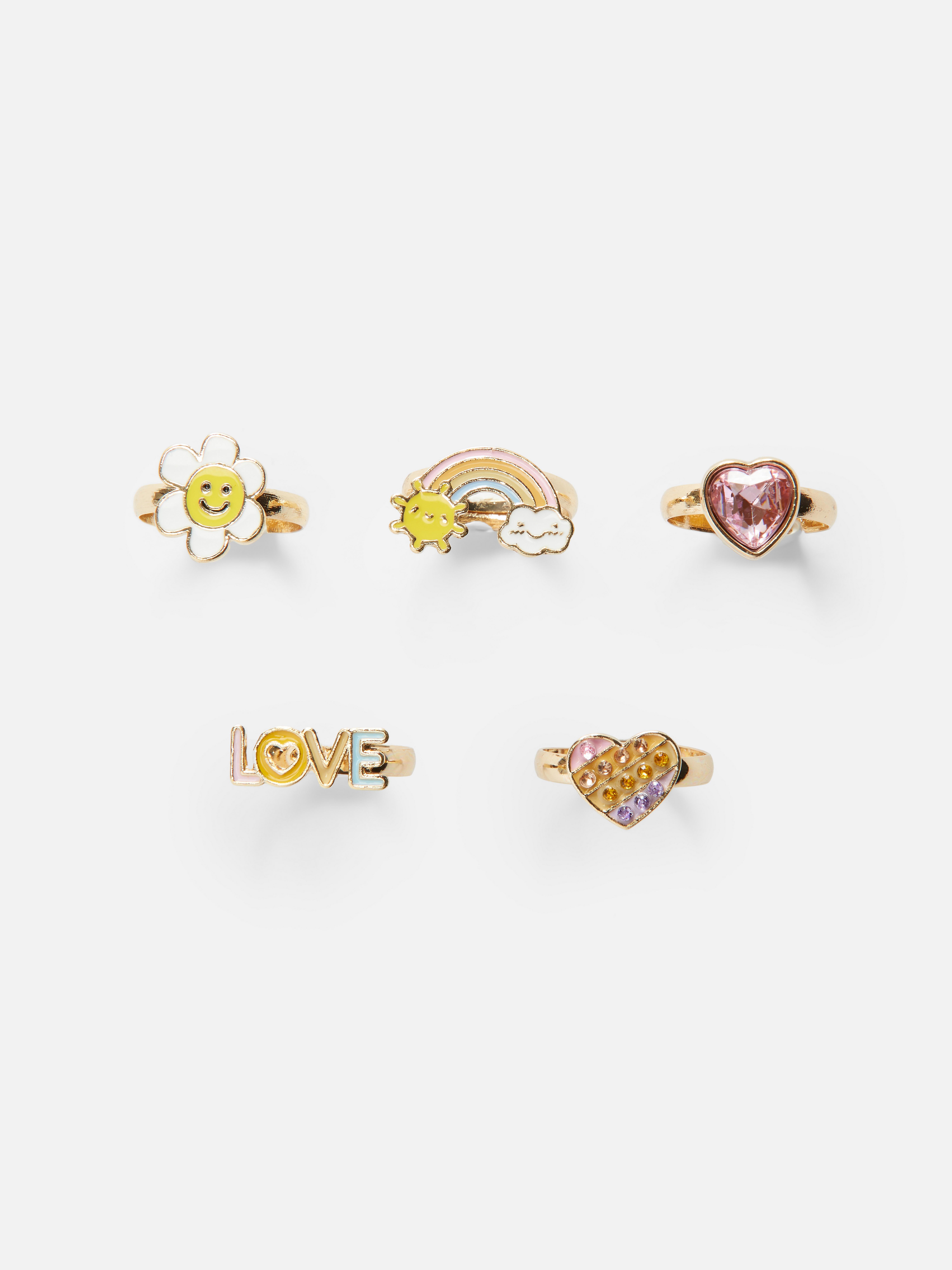 Love Gold-Tone Ring Set