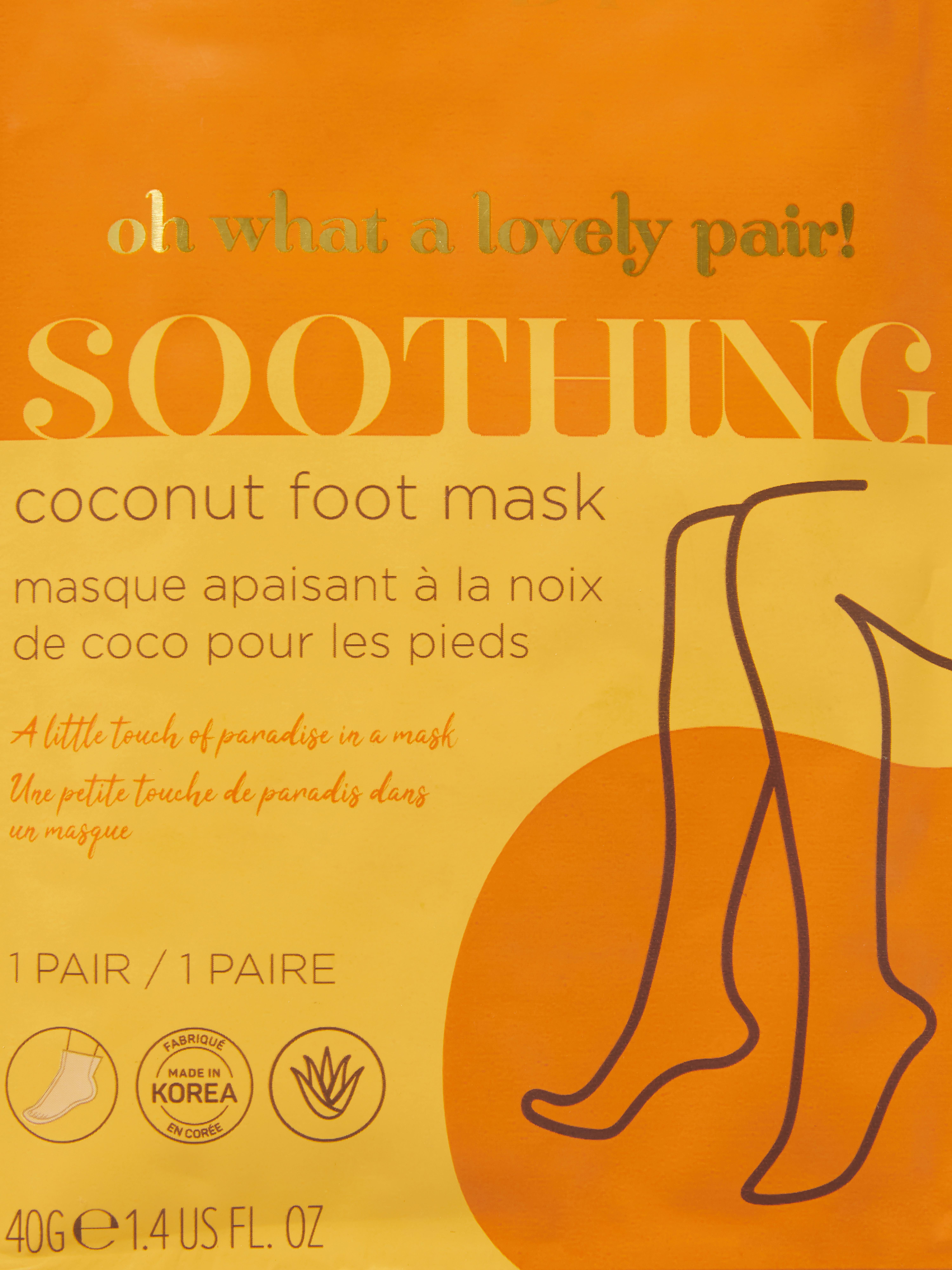 PS... Soothing Coconut Foot Mask