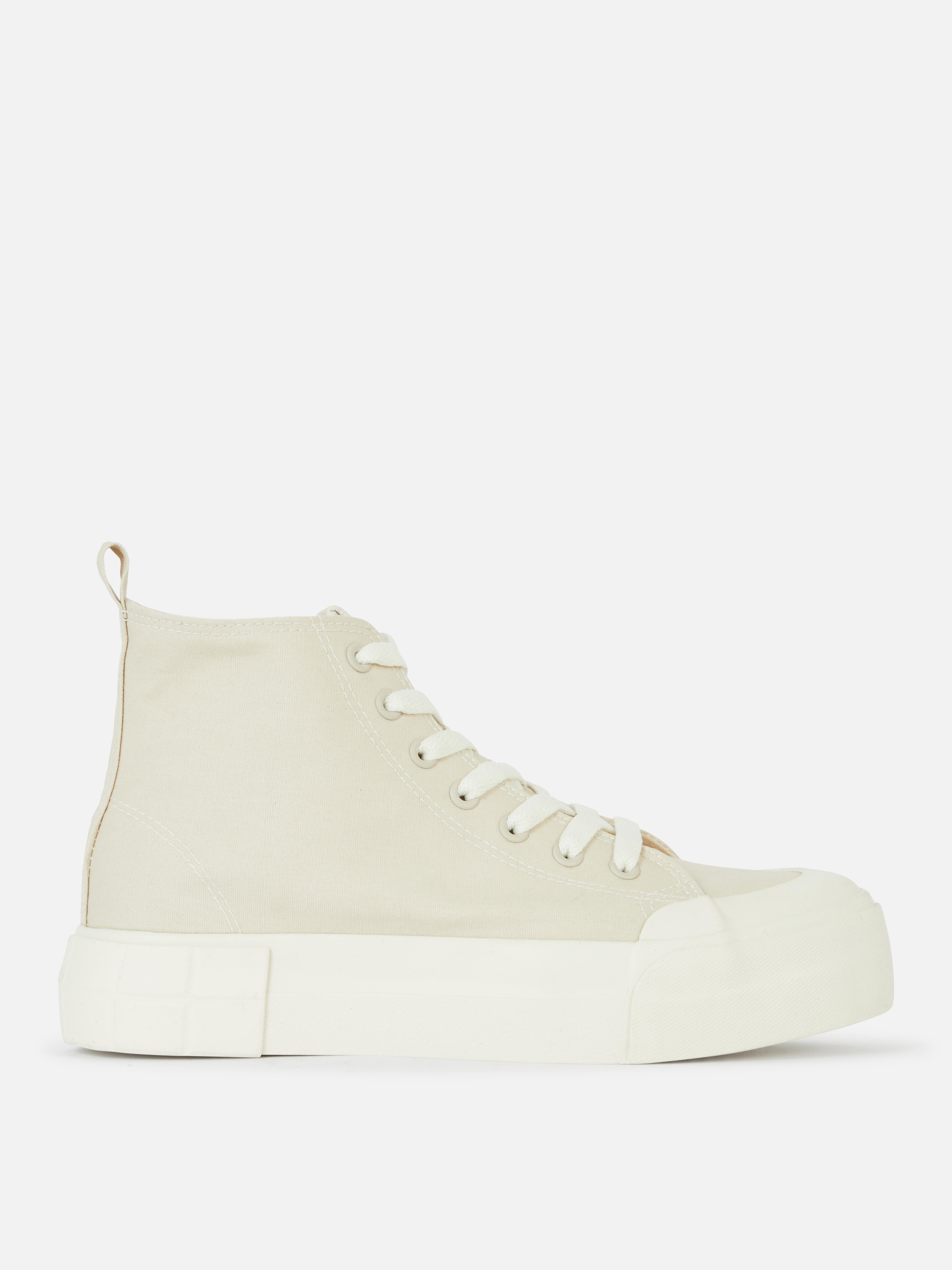 primark black platform trainers