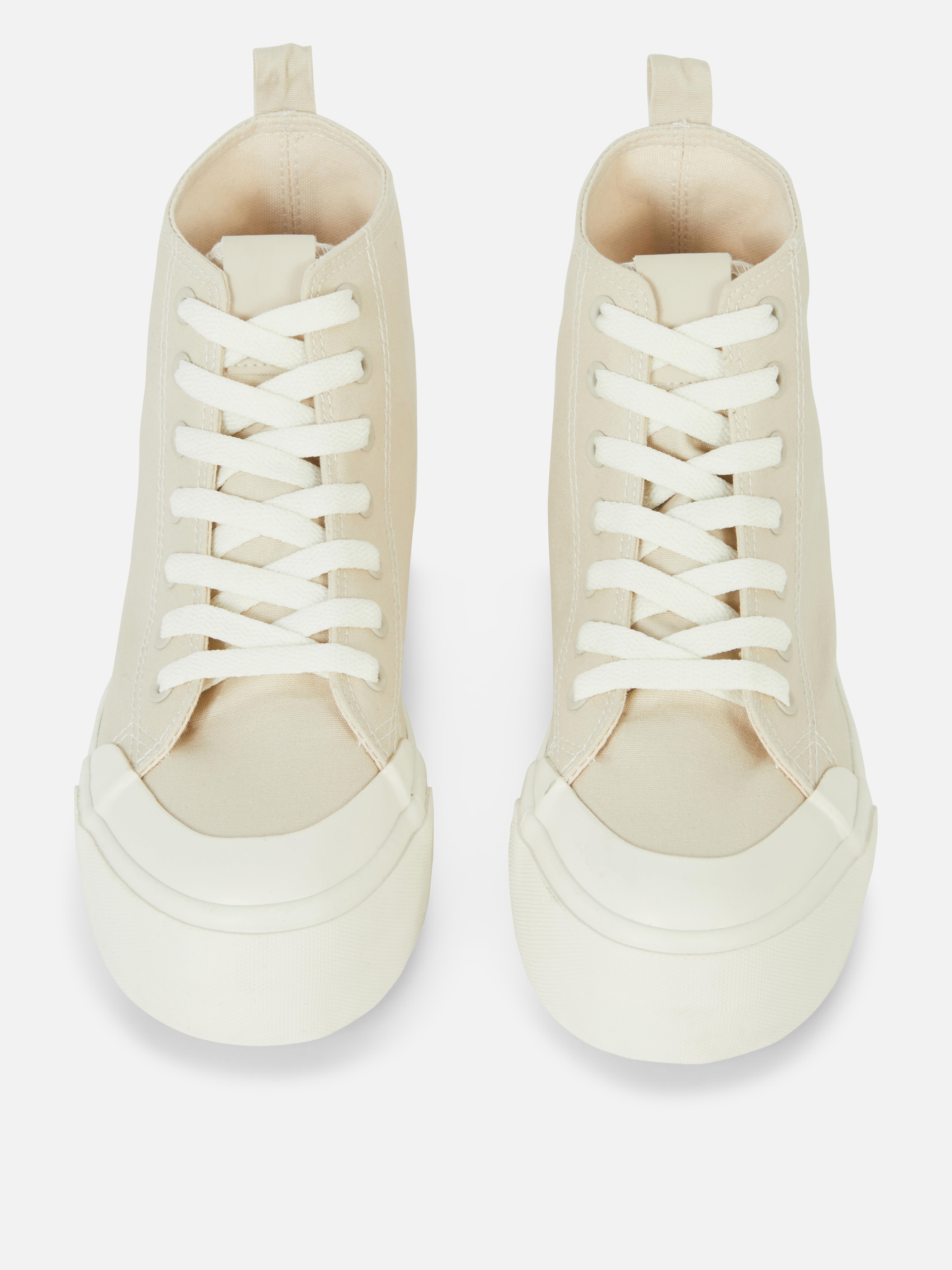 primark black platform trainers