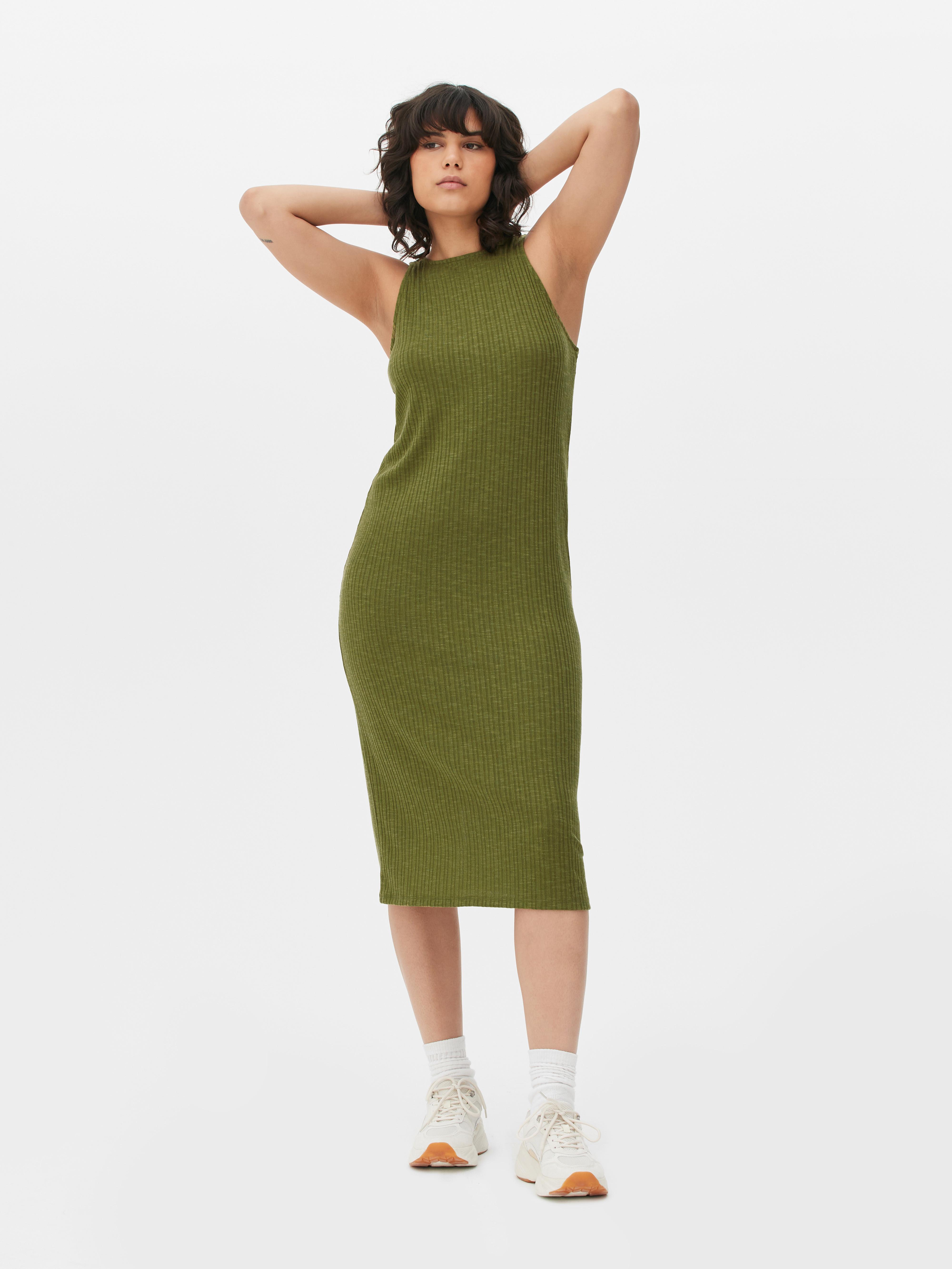 ribbed column dress