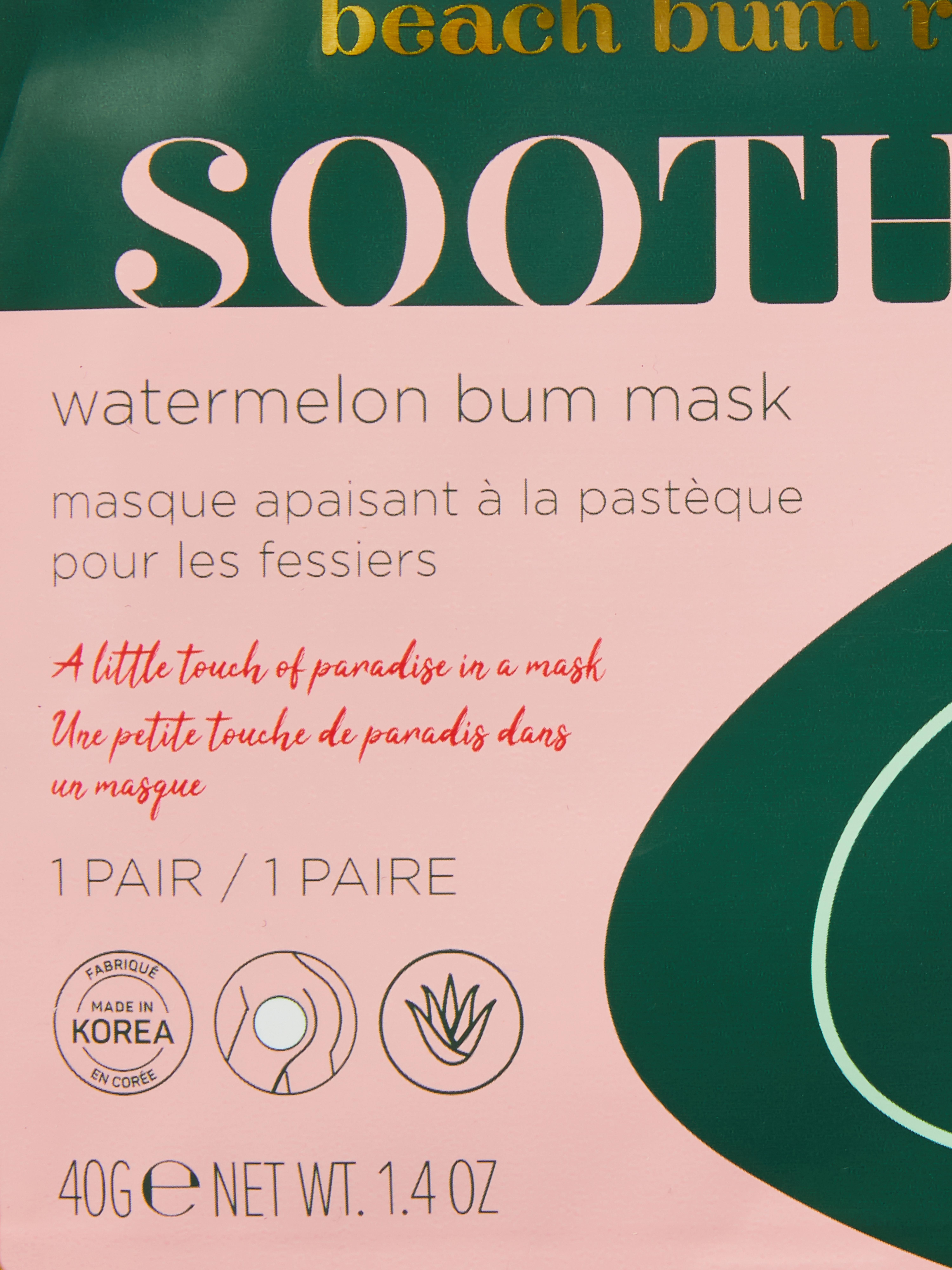 PS... Watermelon Bum Mask