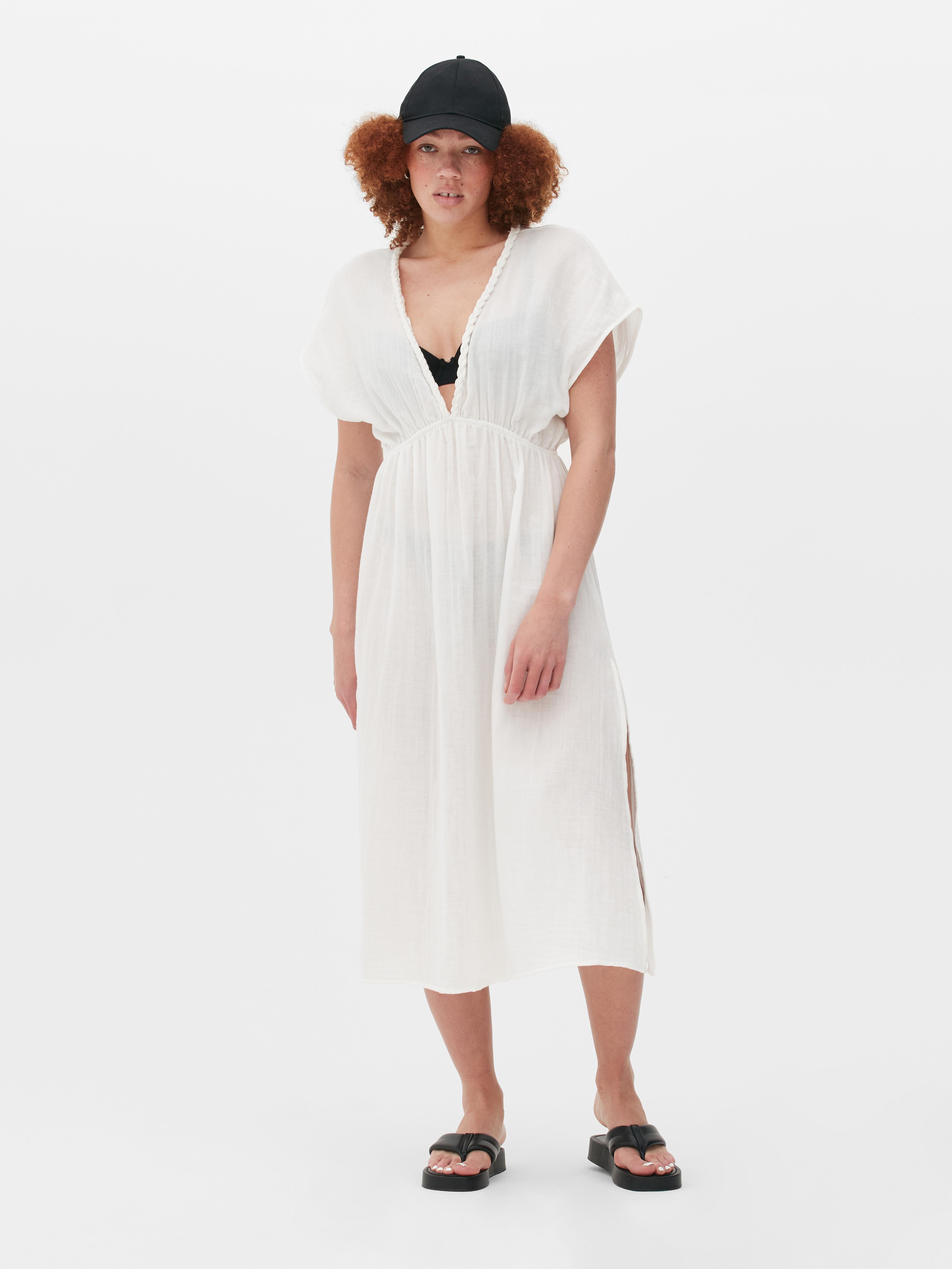 Cotton Kaftan Beach Dress
