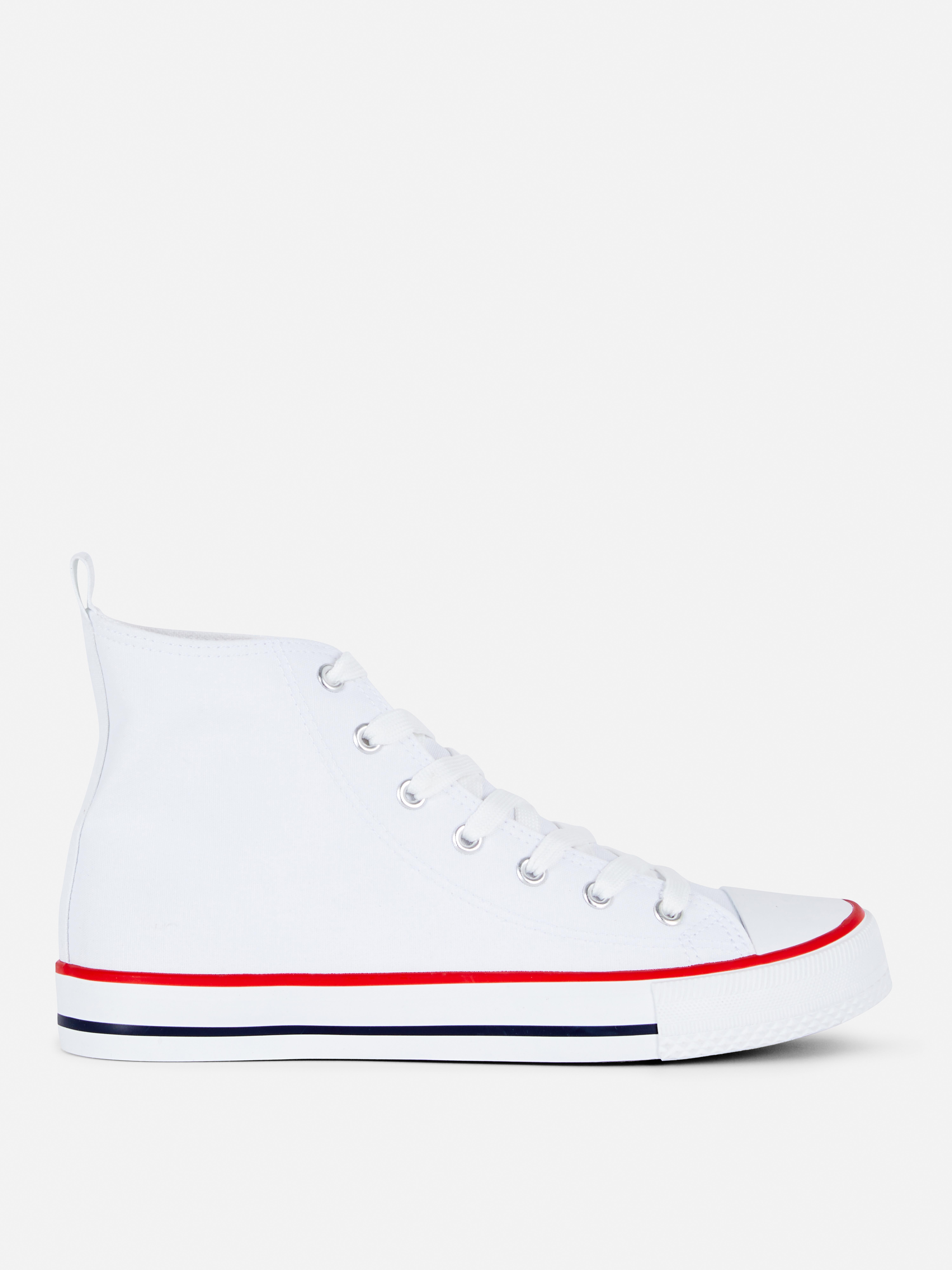 canvas high top sneakers