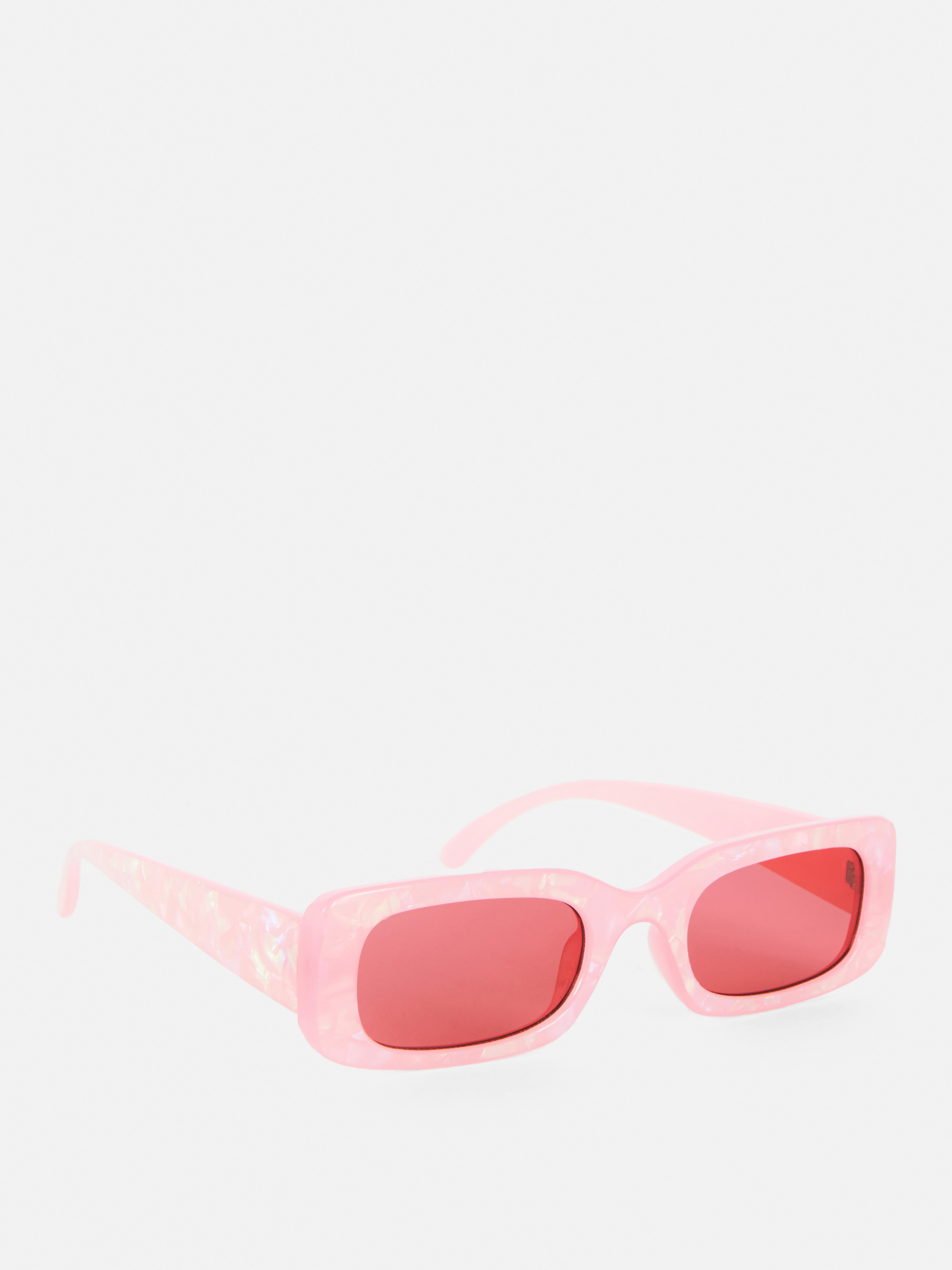 Pearlescent Rectangle Sunglasses