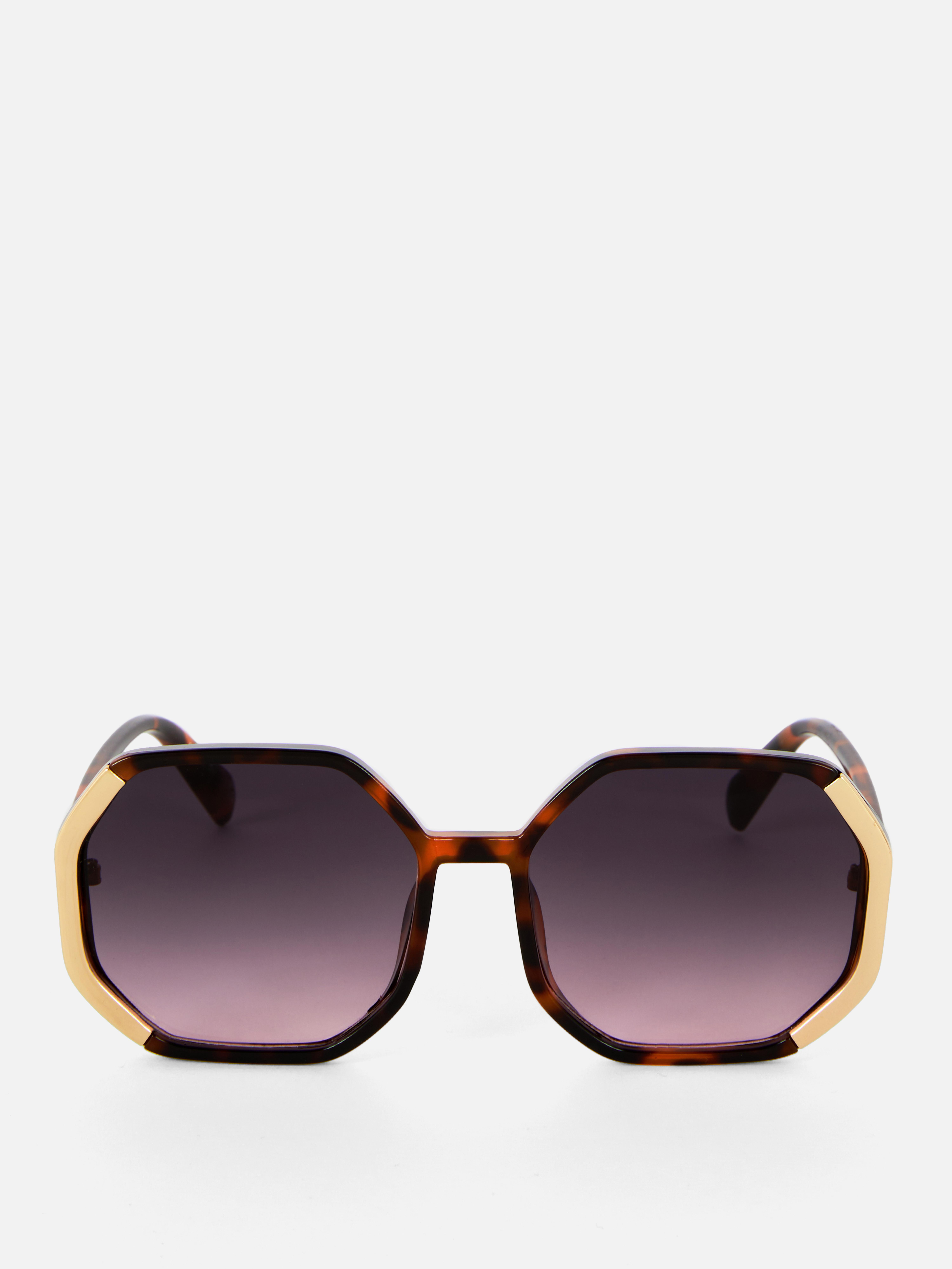 Oversized Hexagonal Sunglasses
