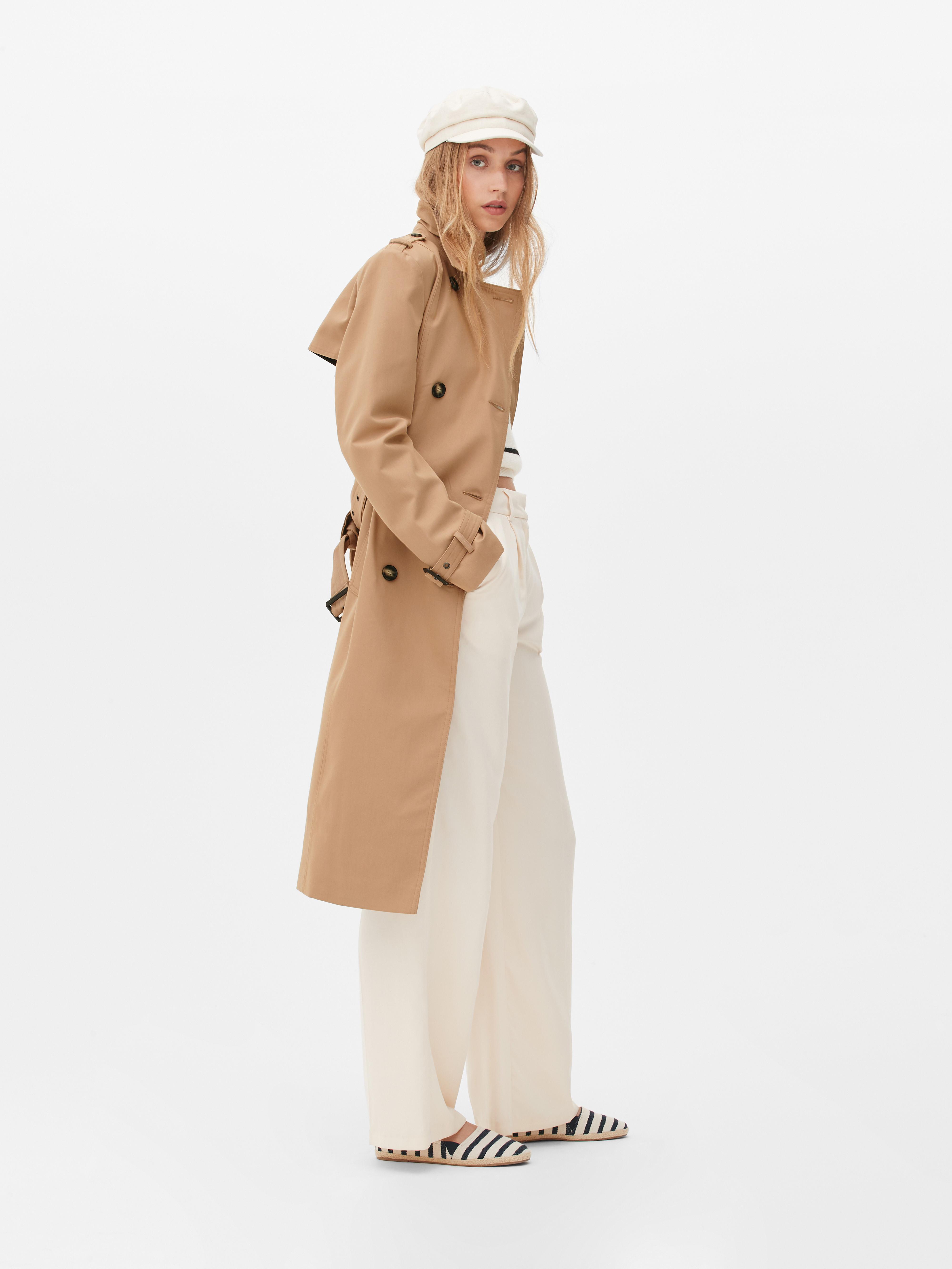 Belted Midi Trench Coat