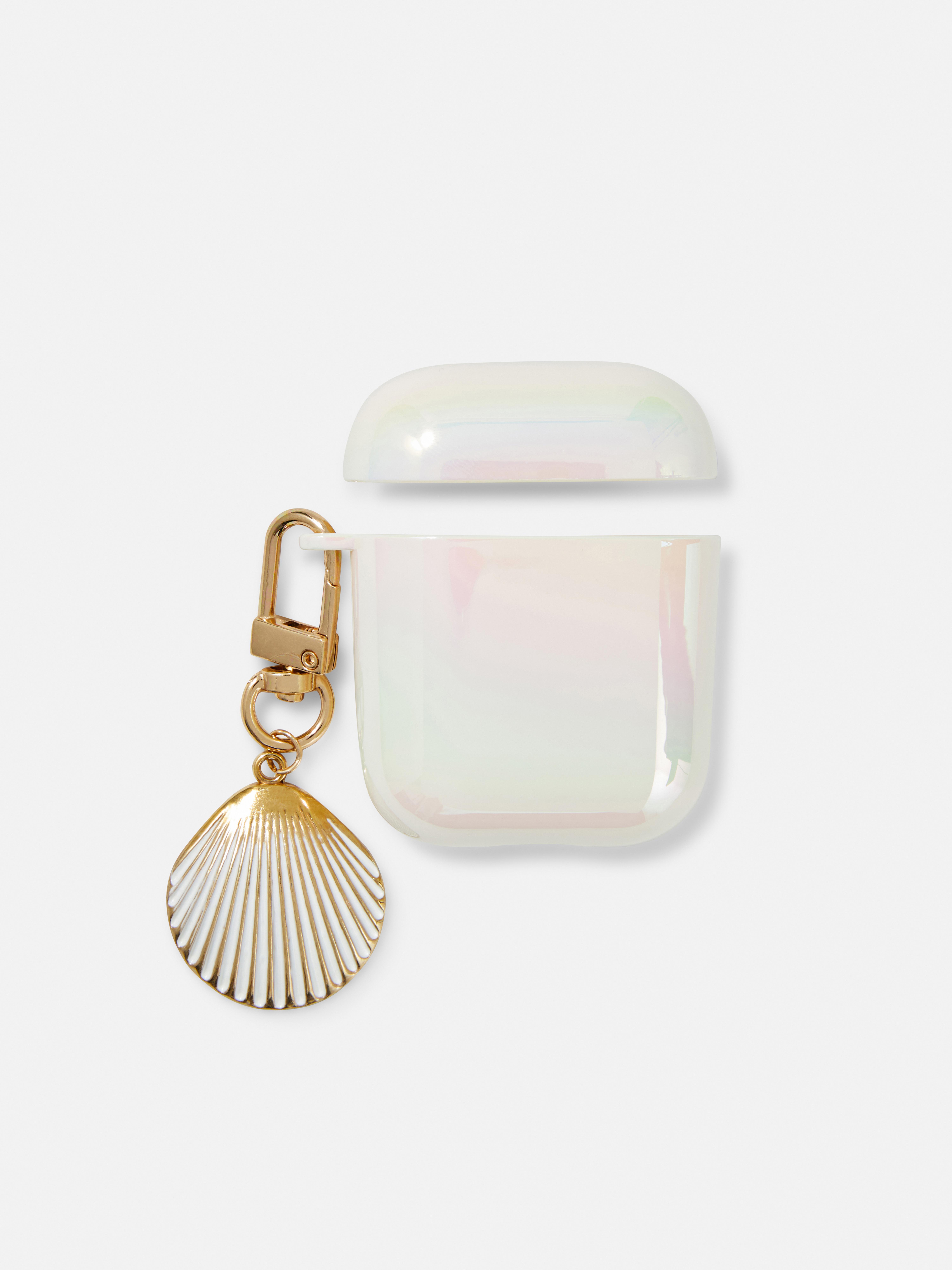 Charm Embellished Pearlescent Airpod Case