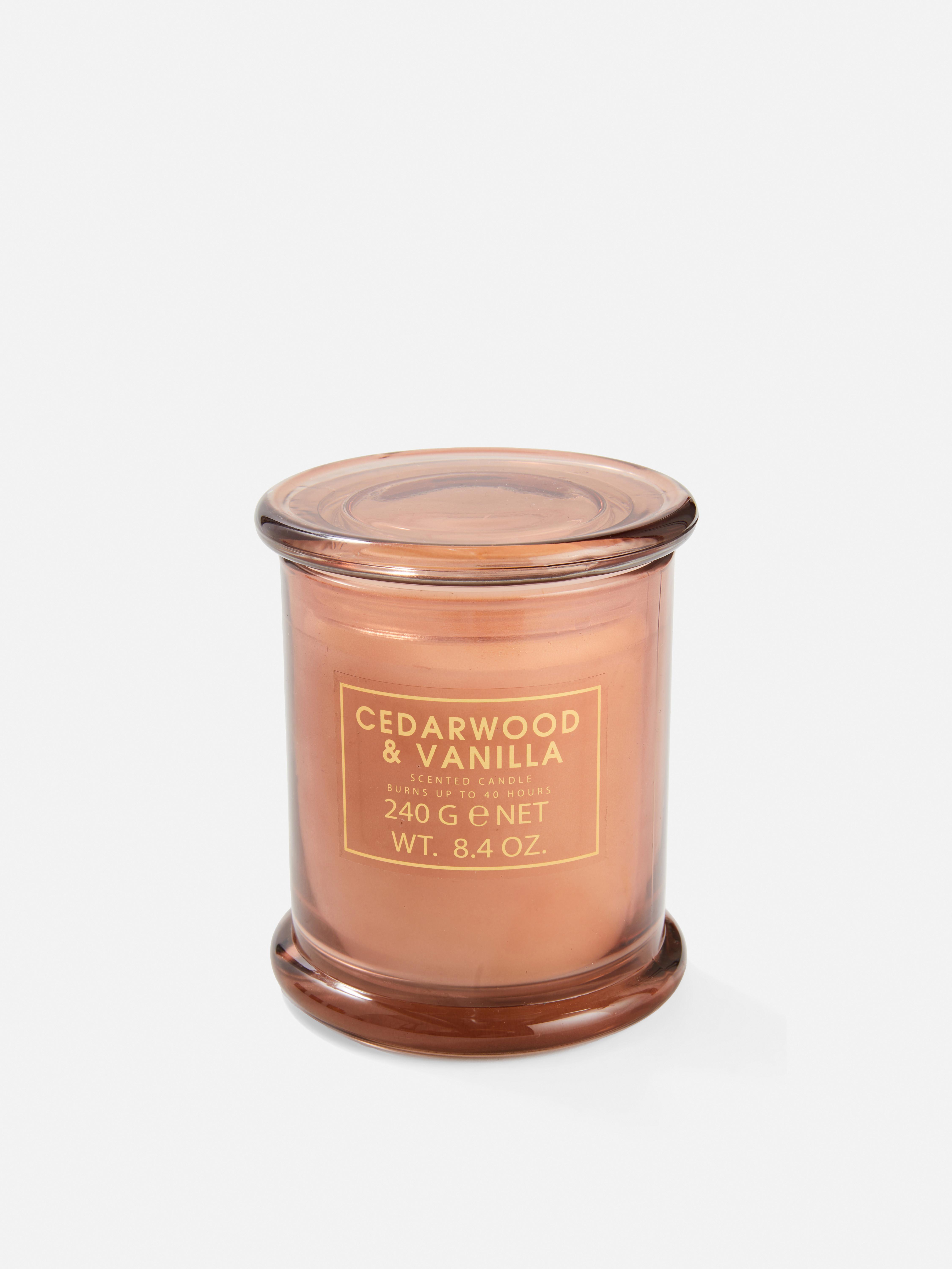 Coloured Glass Jar Scented Candle