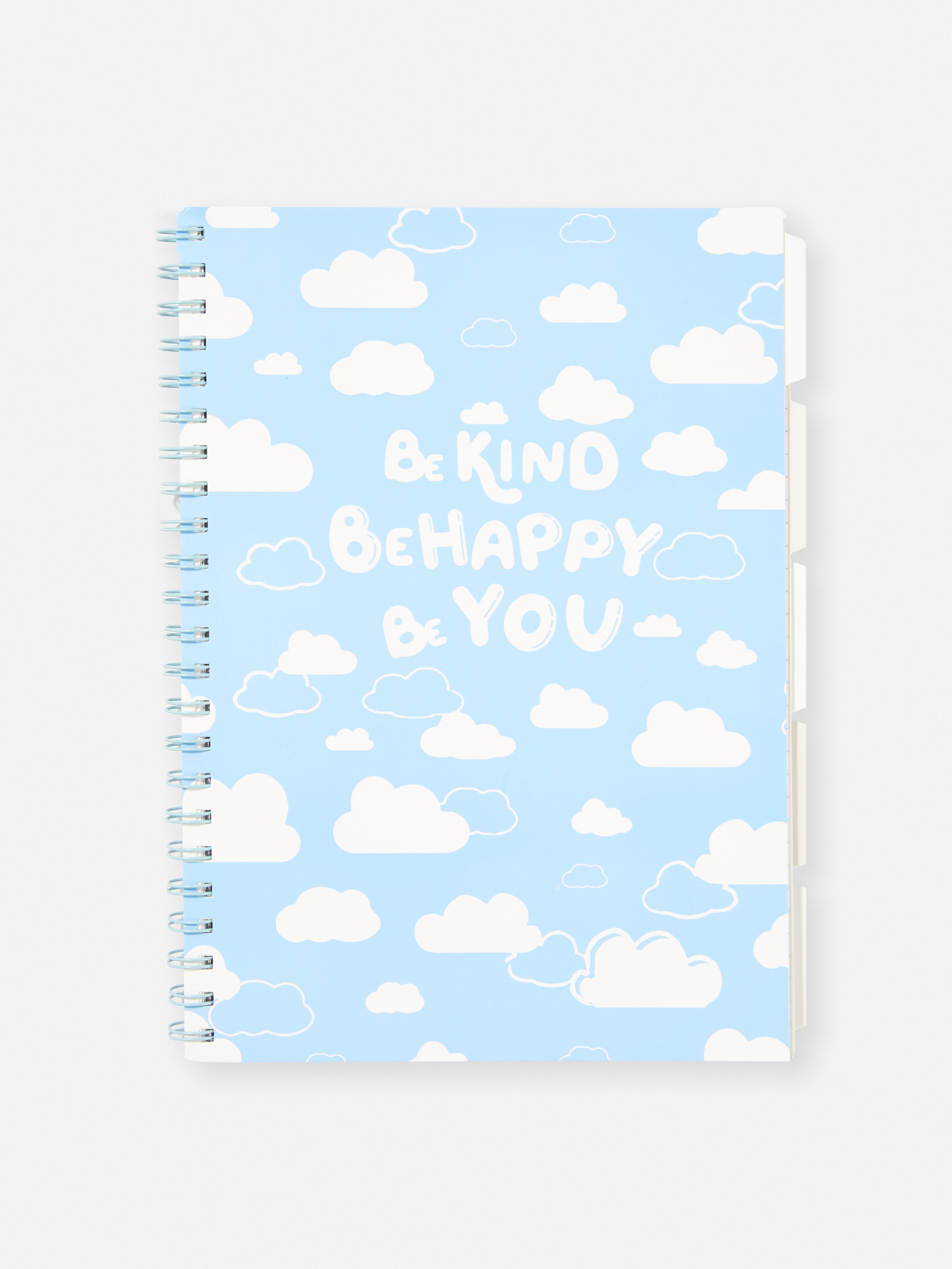 A4 Cloud Spiral Bound Notebook