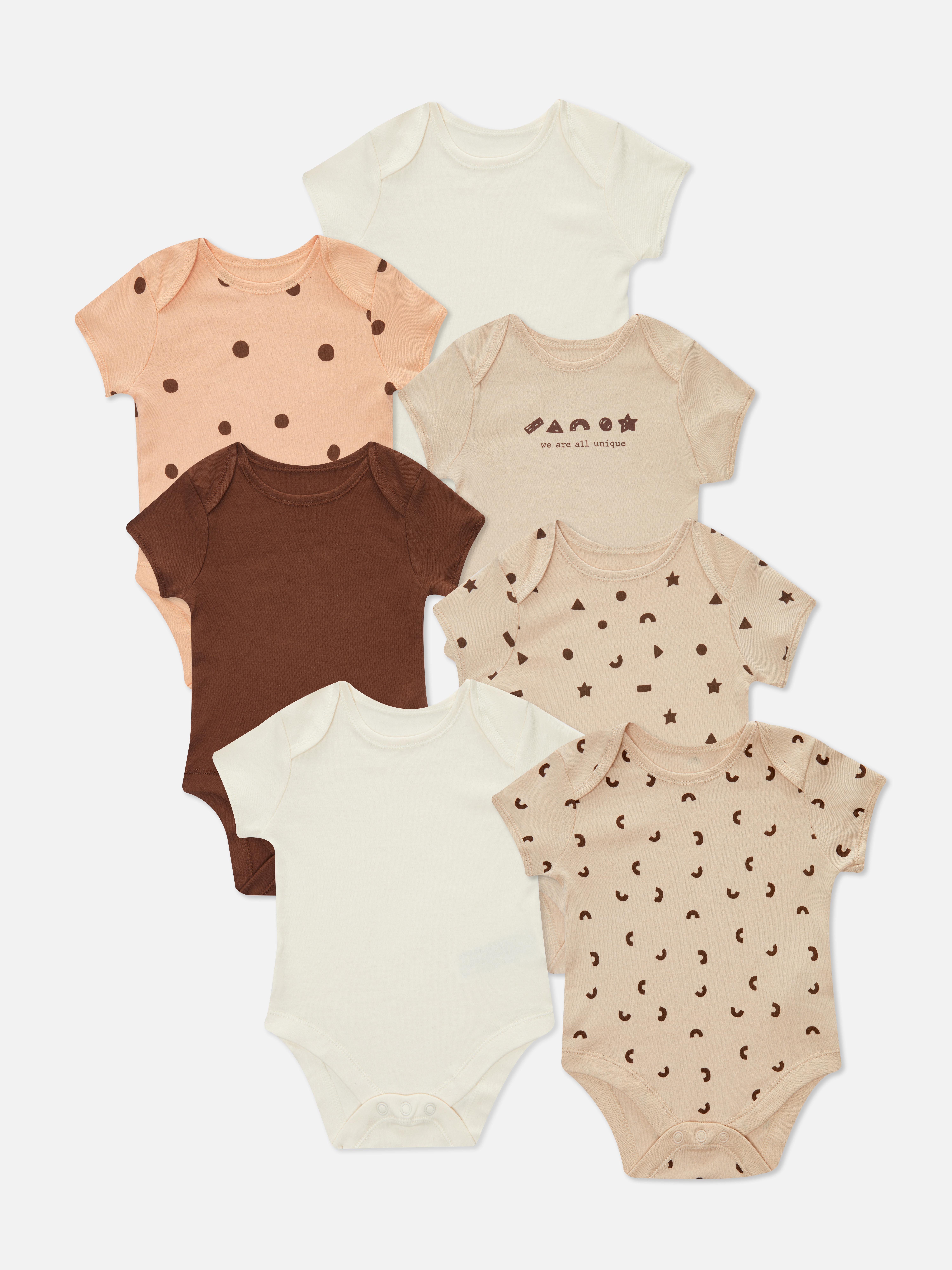 7pk Mixed Short Sleeve Bodysuits