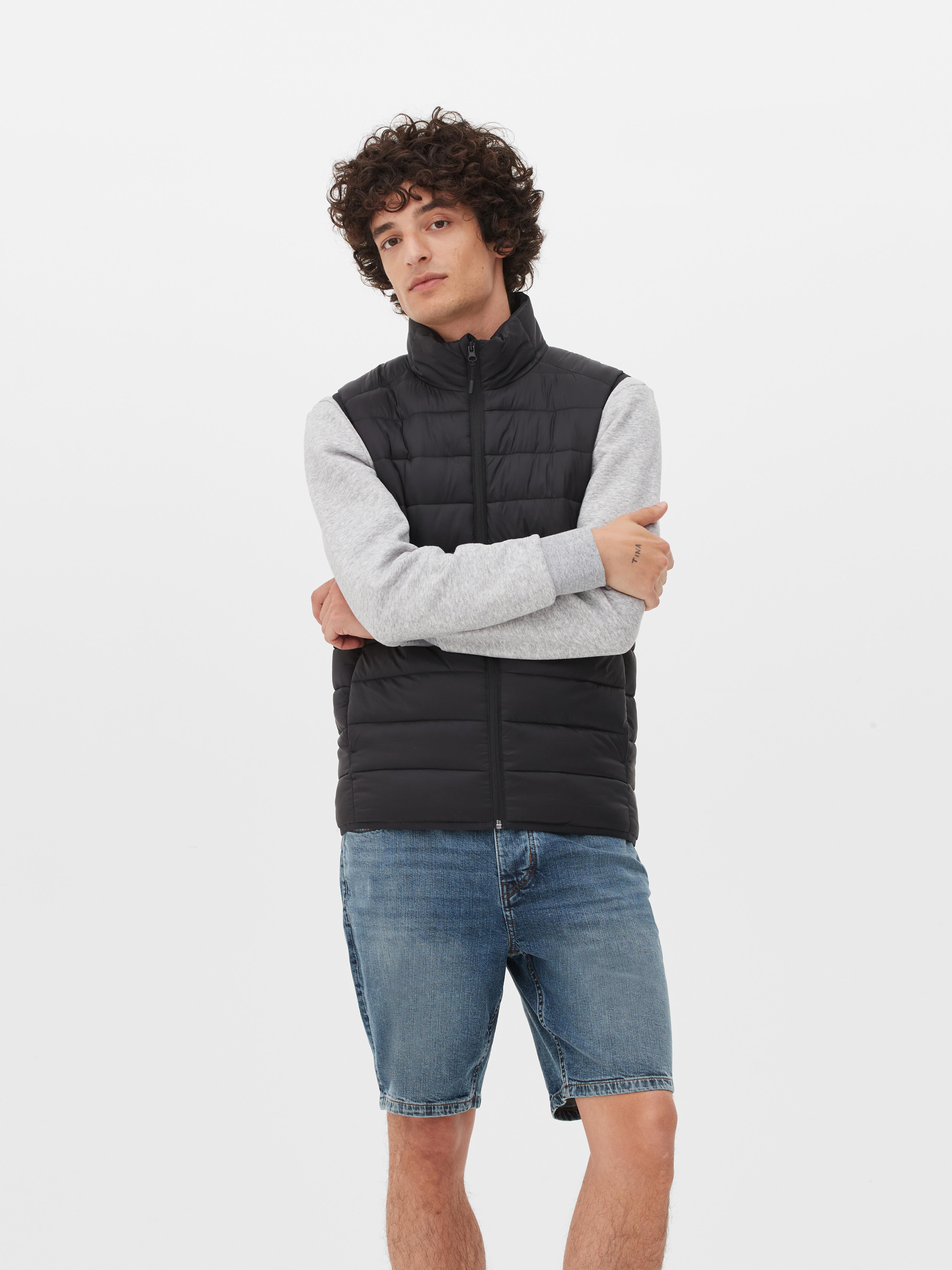 Quilted Zip Front Gilet