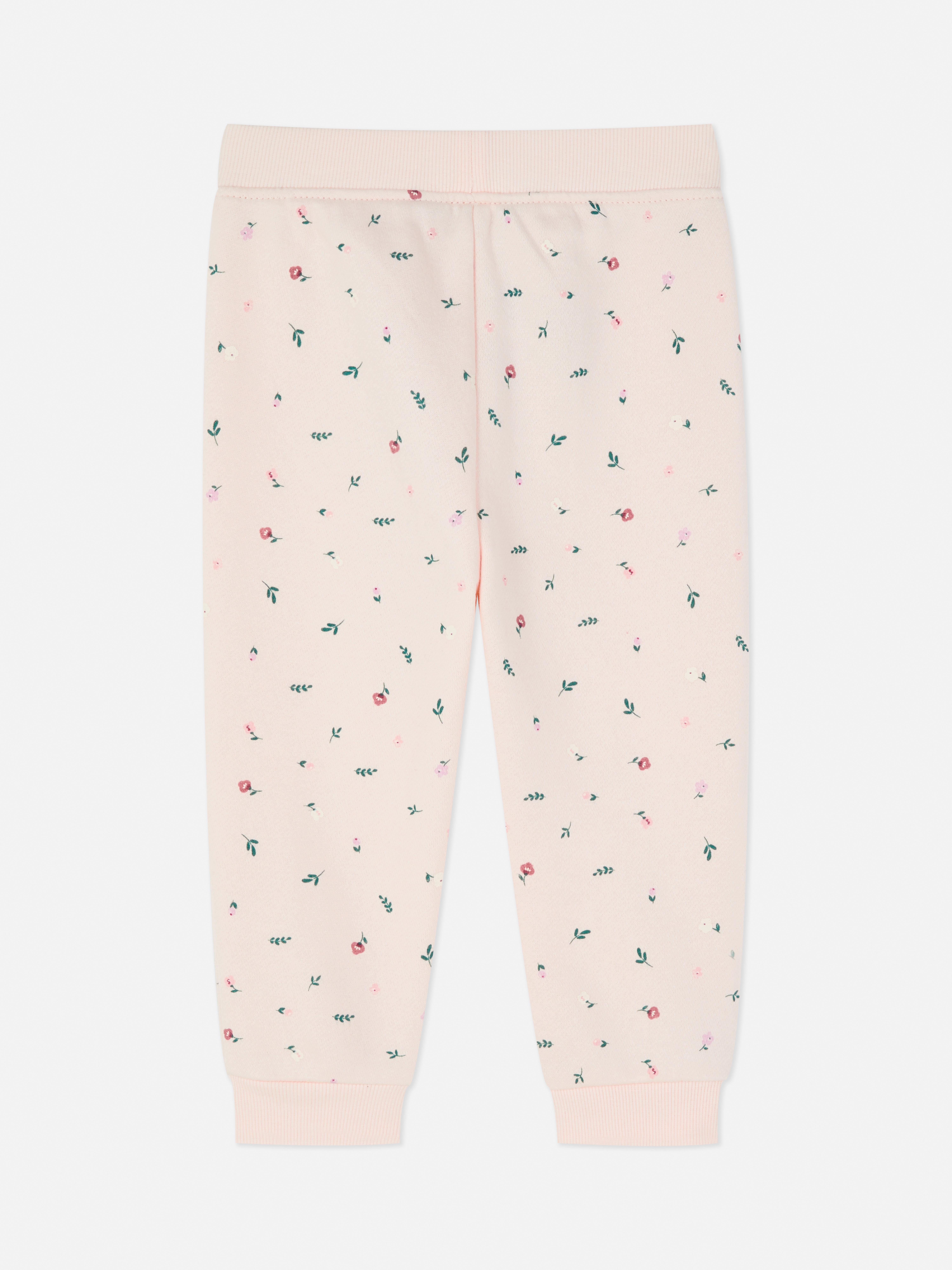 Printed Pastel Crew Neck Joggers