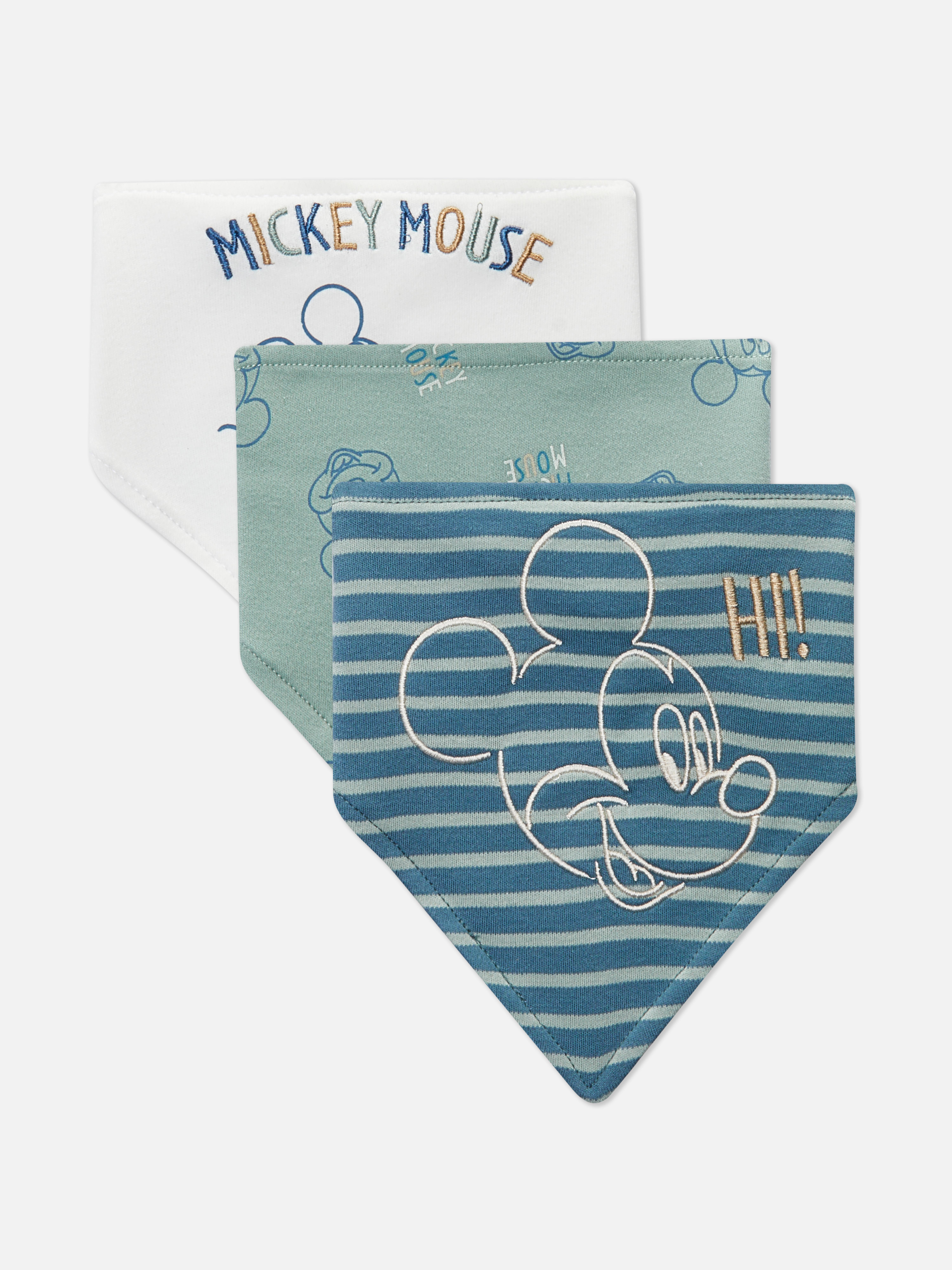 3pk Disney’s Mickey Mouse Dribble Bibs
