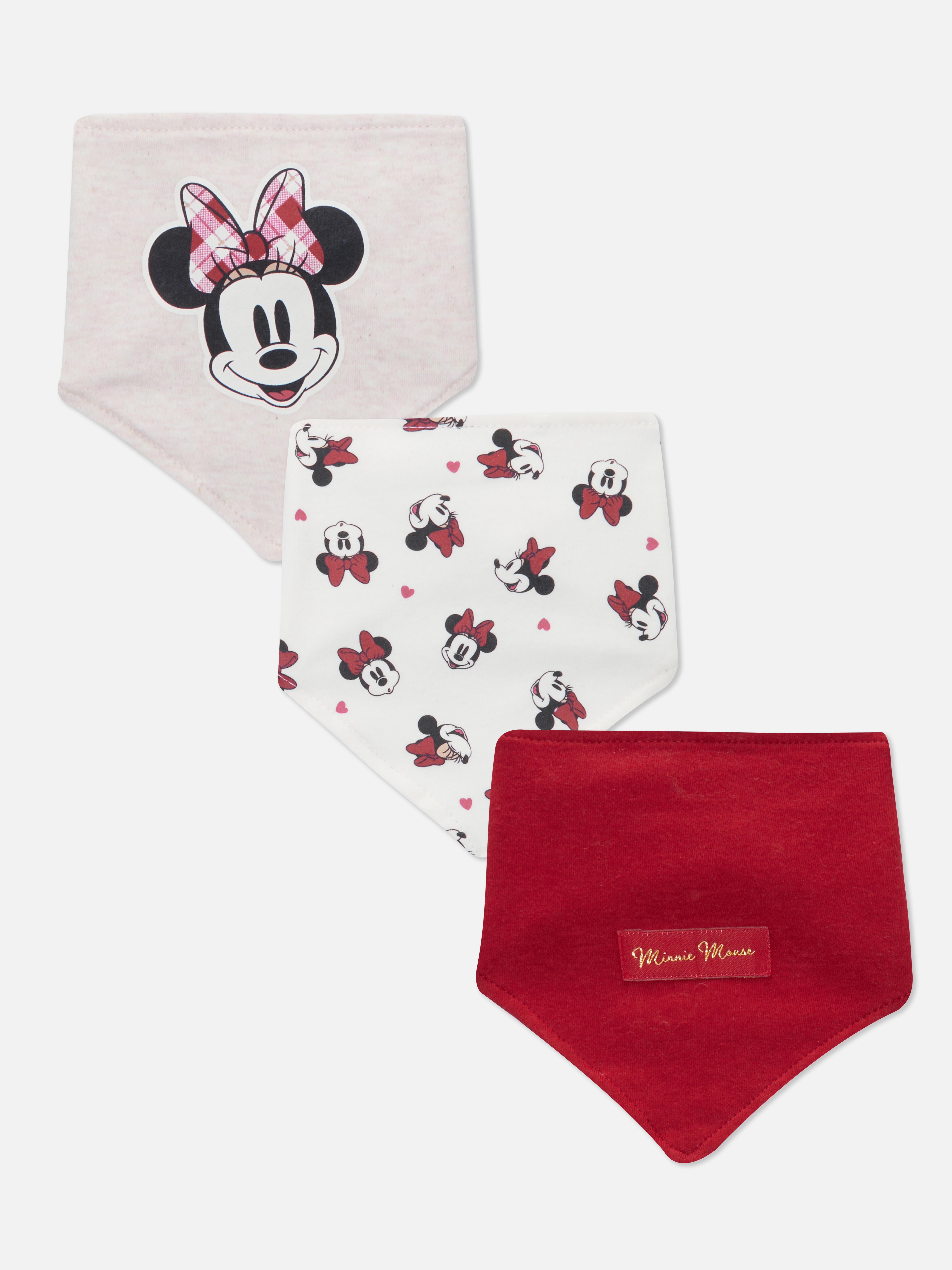 3pk Disney's Minnie Mouse Bandana Bibs Red