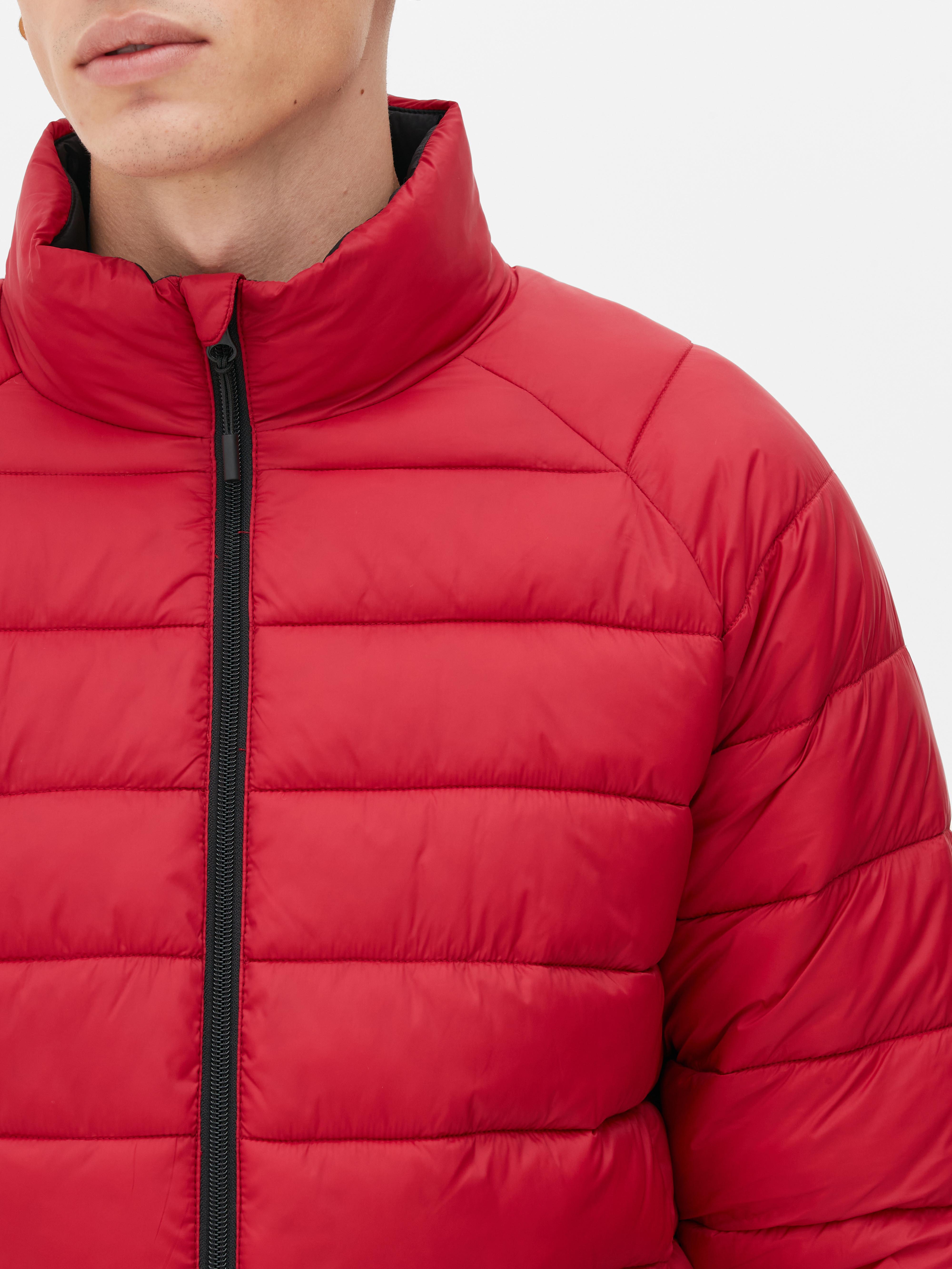 Funnel Neck Quilted Jacket
