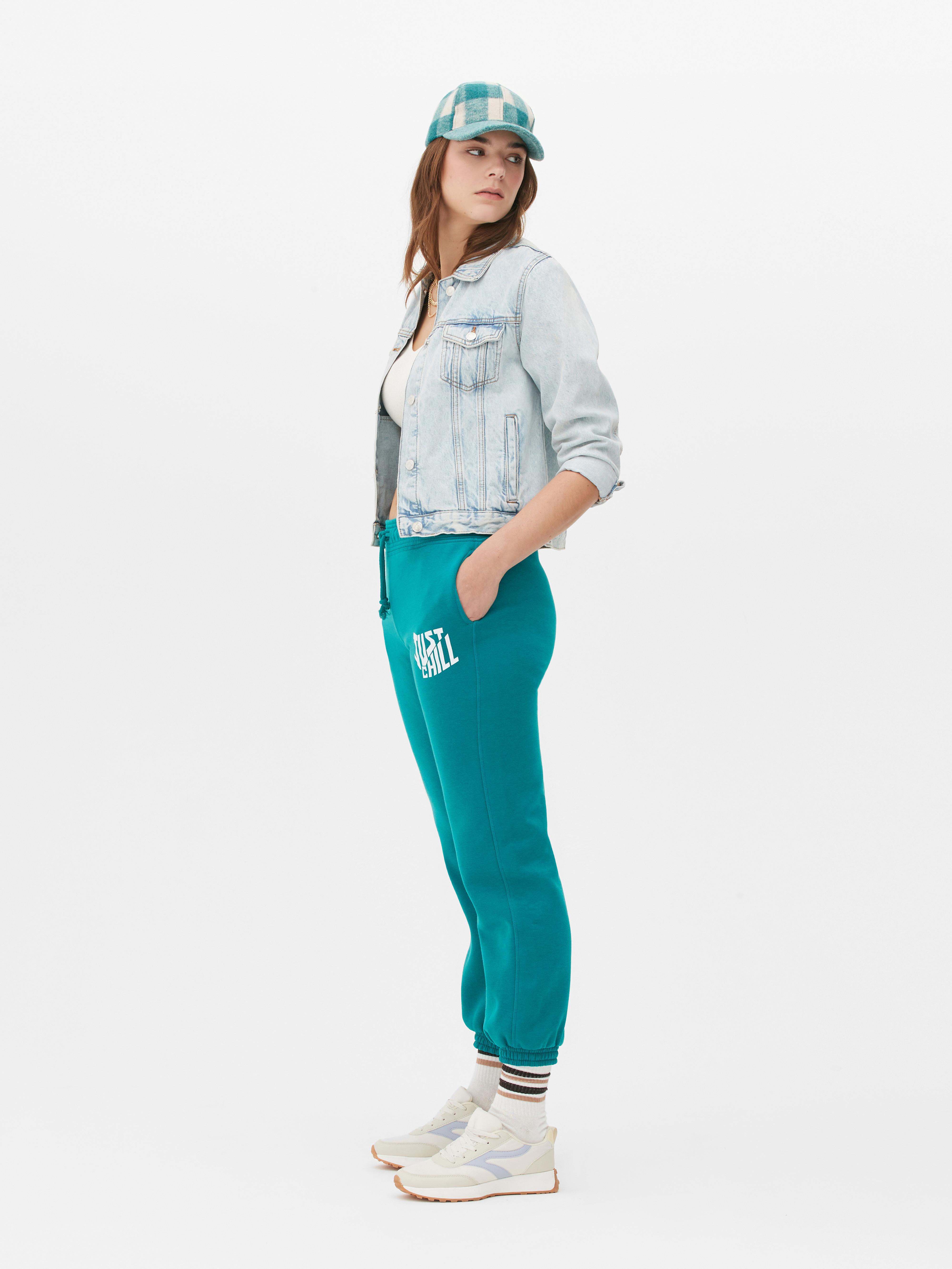 Womens best sale teal joggers