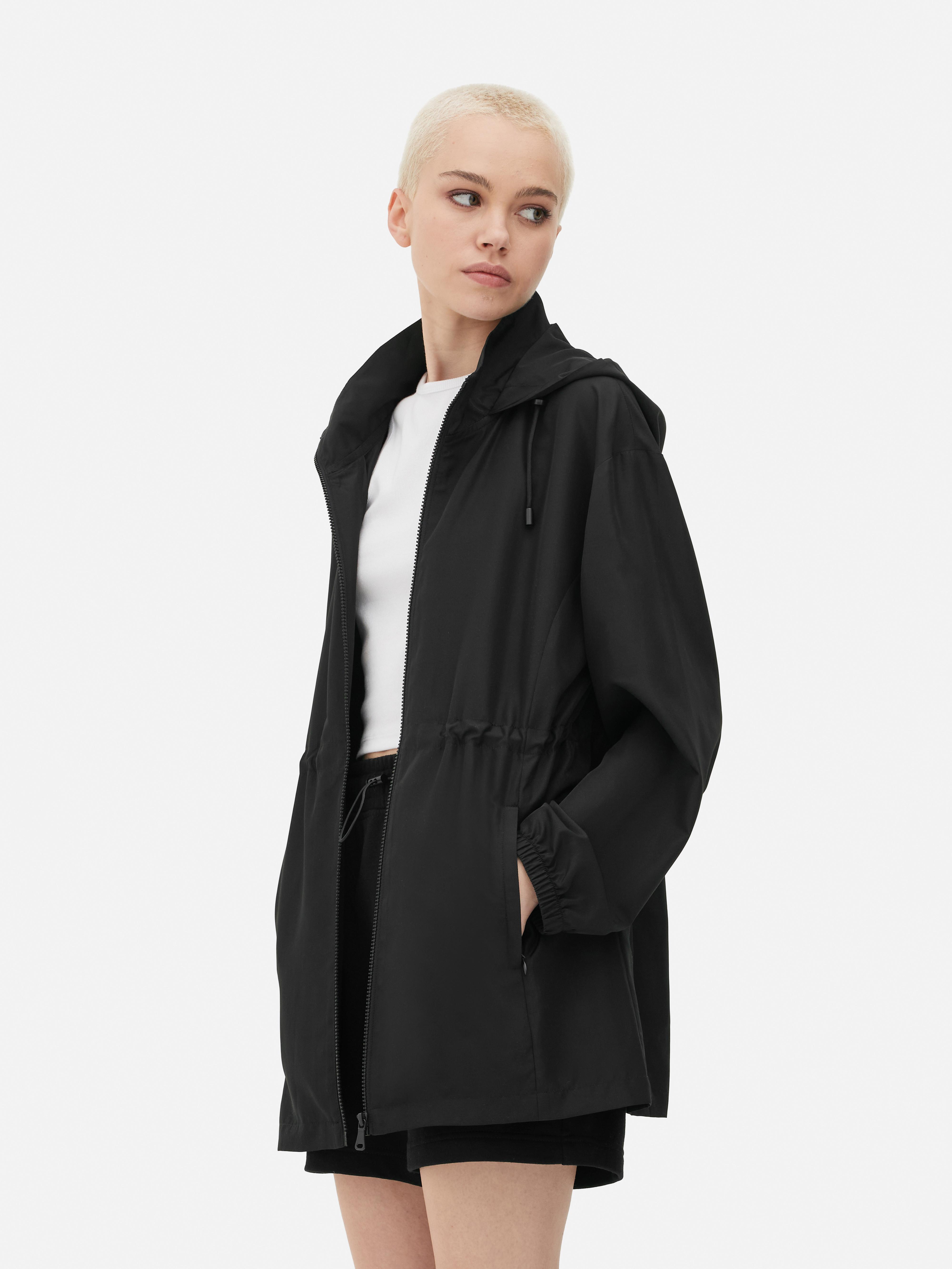 Womens Black 2 Lightweight Hooded Parka | Primark