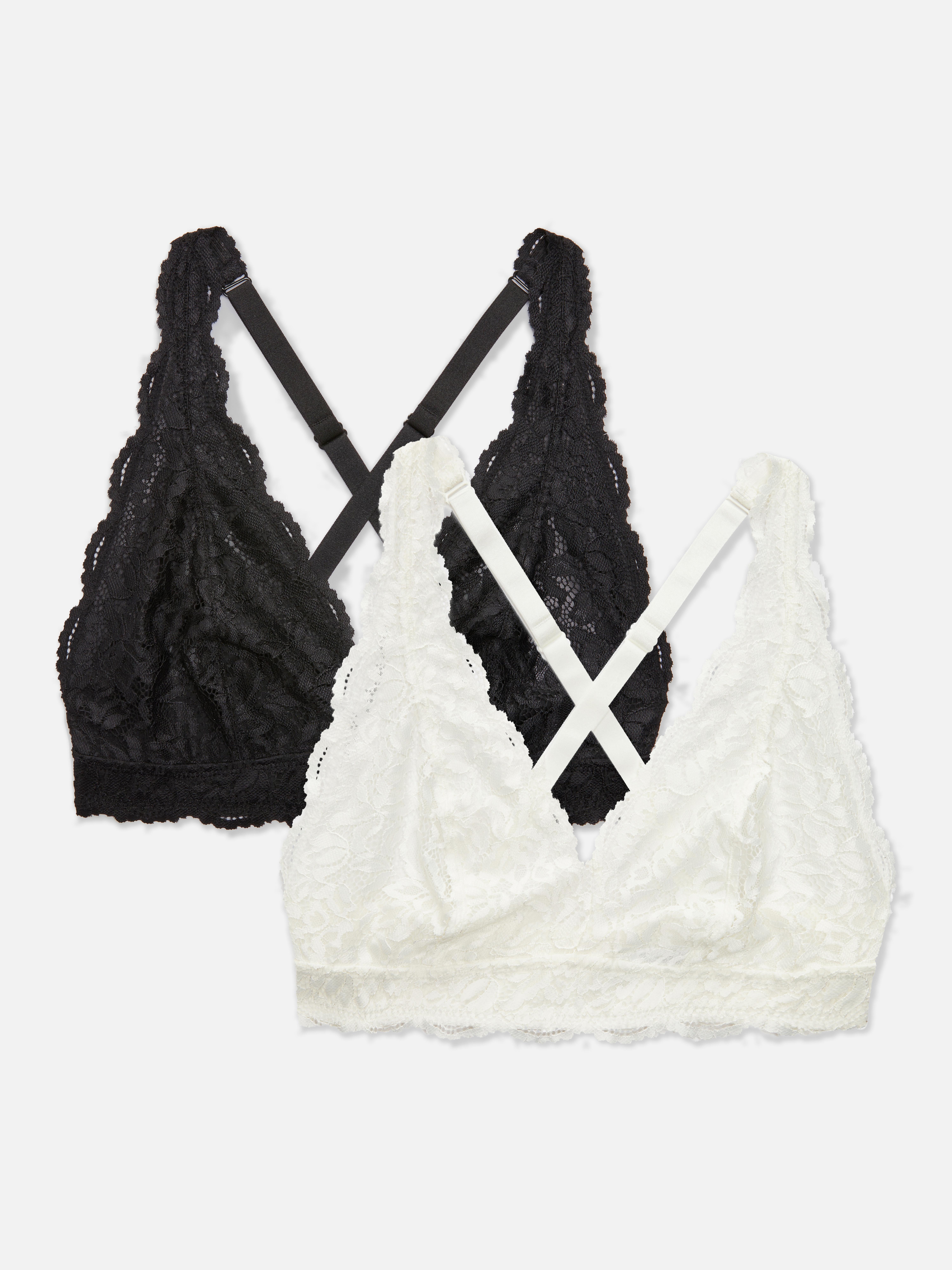 3pk Wireless Cropped Cami Bralette | Primark