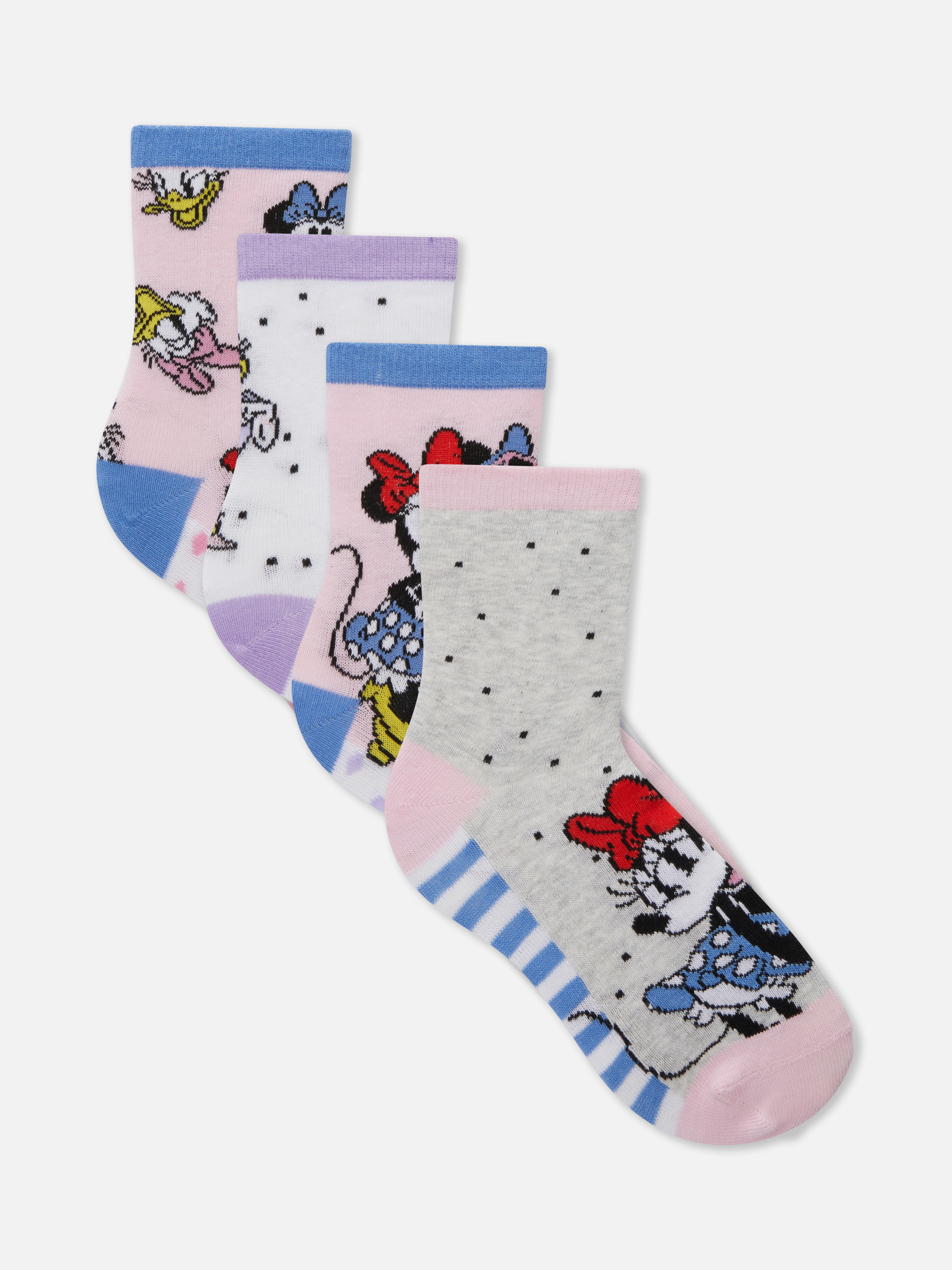 4pk Disney's Minnie Mouse & Daisy Duck Ankle Socks