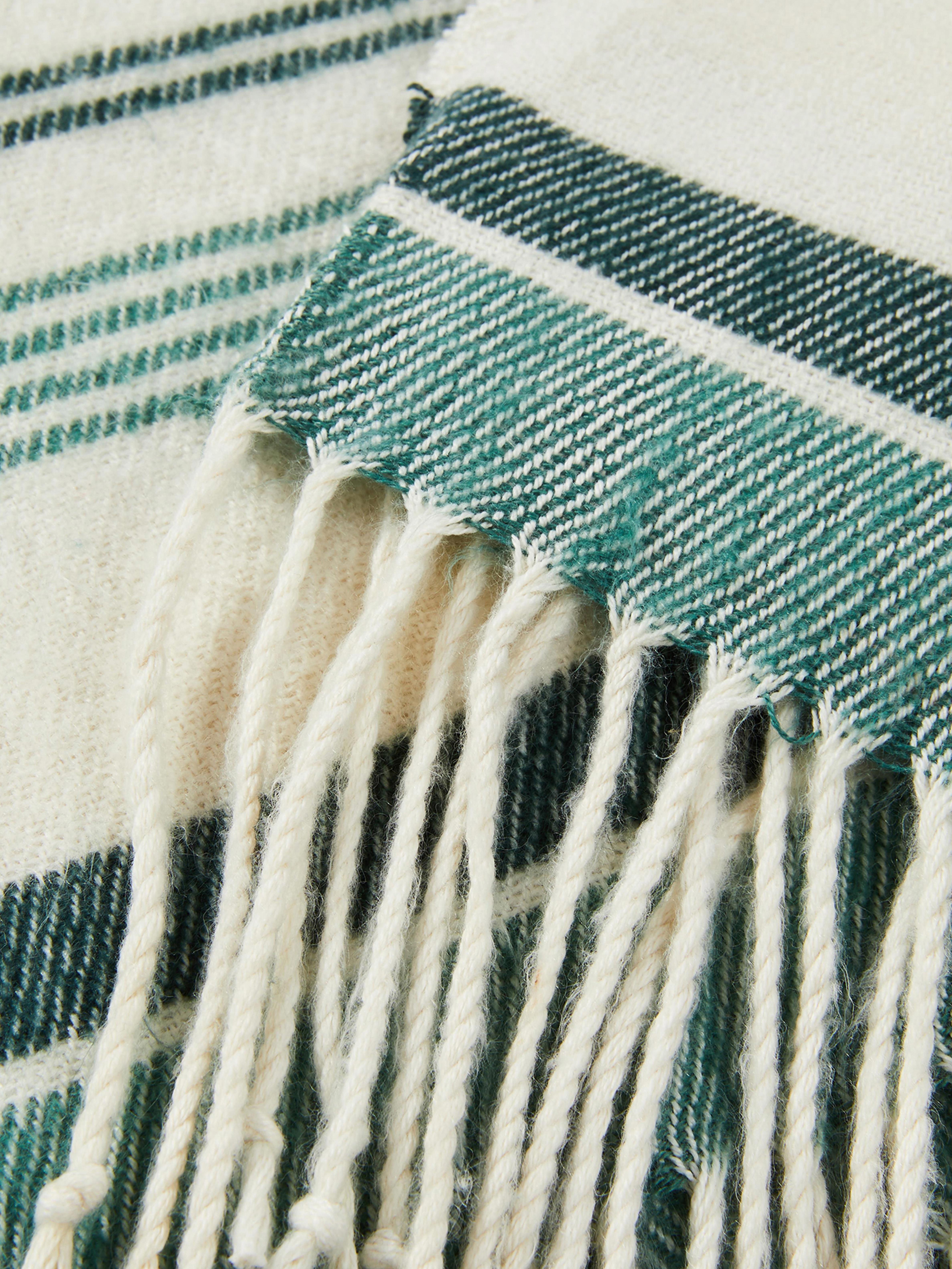 Outdoor Striped Throw