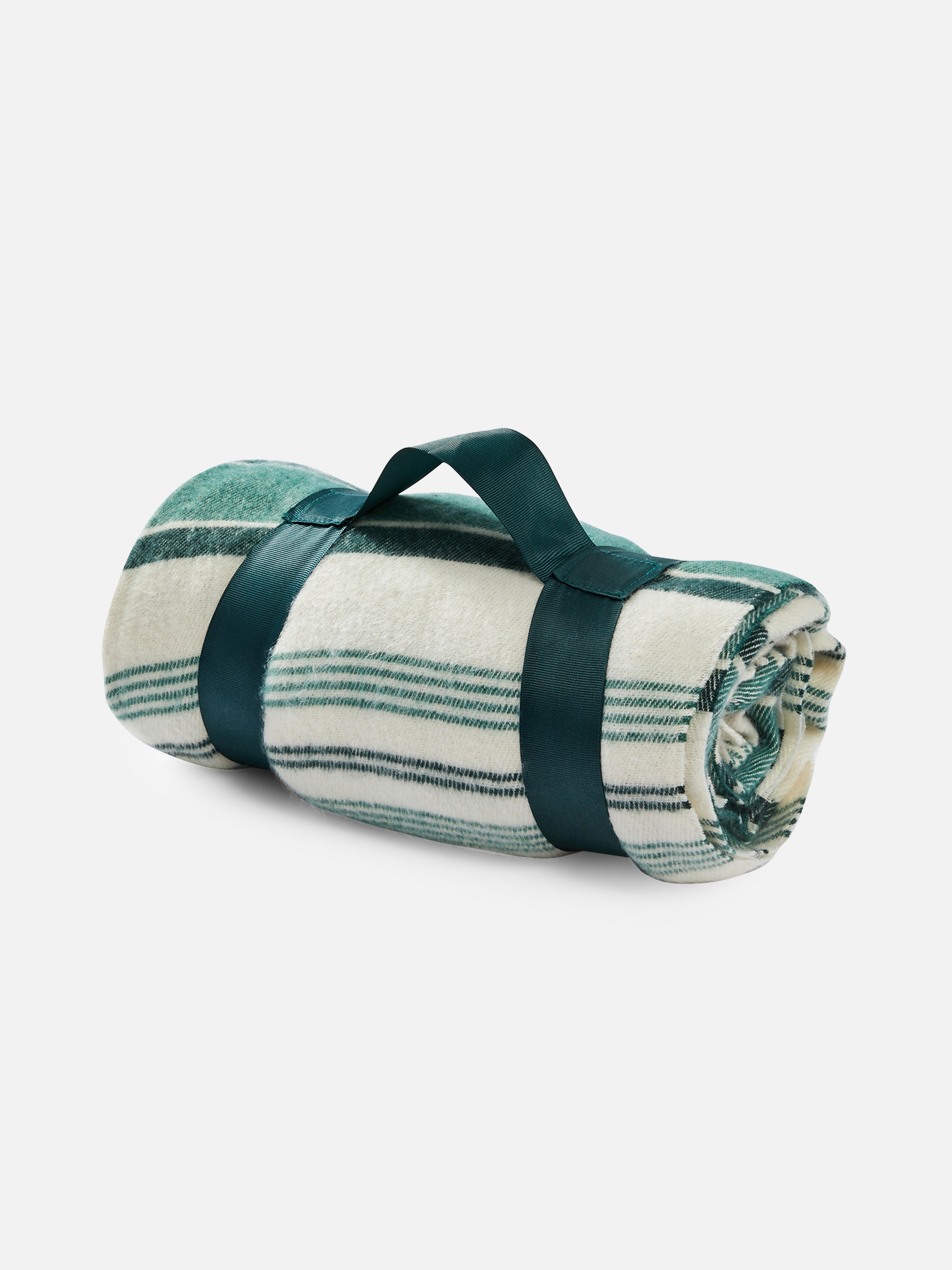 Outdoor Striped Throw