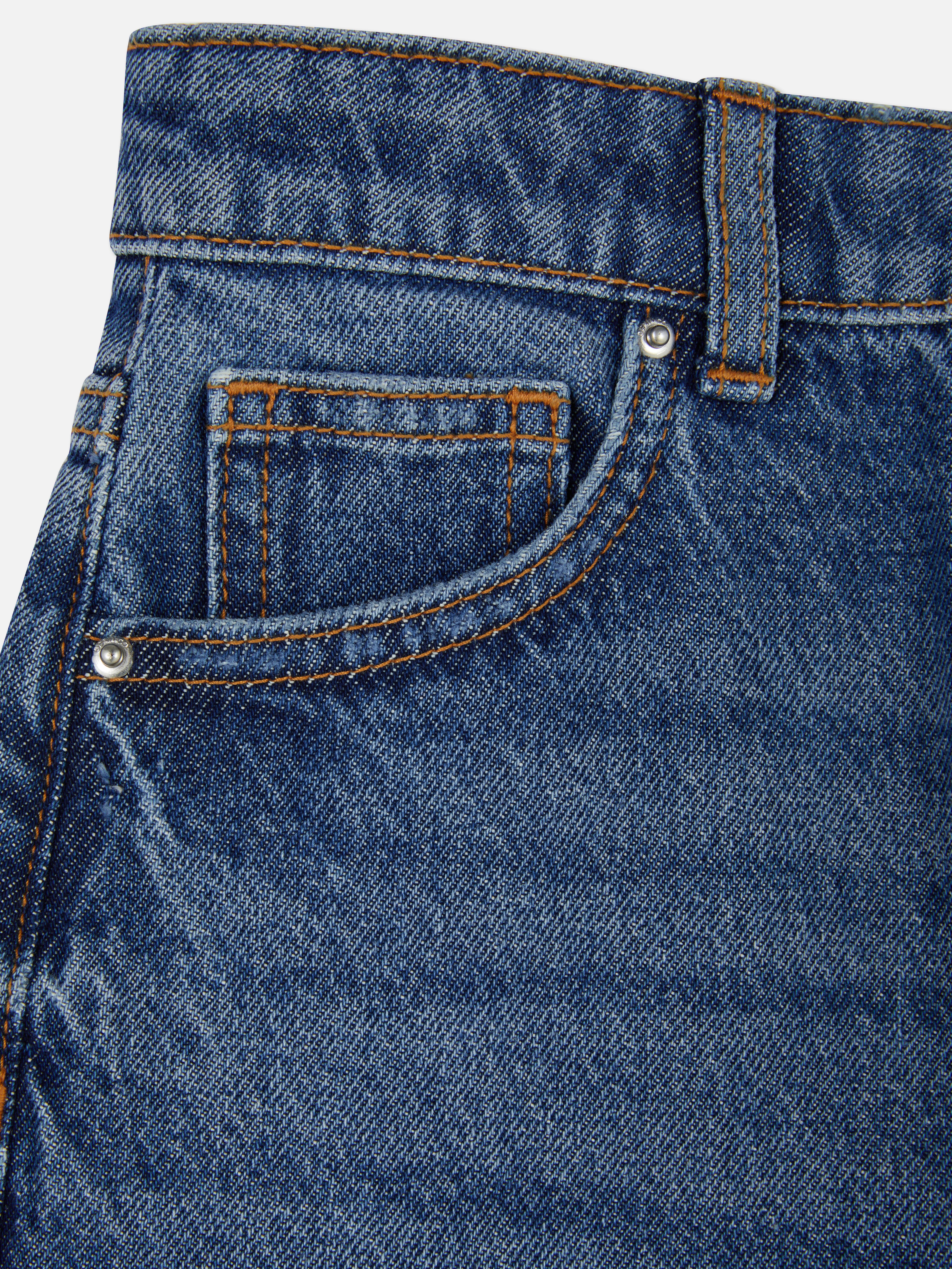 7-15yrs | Distressed Mom Jeans