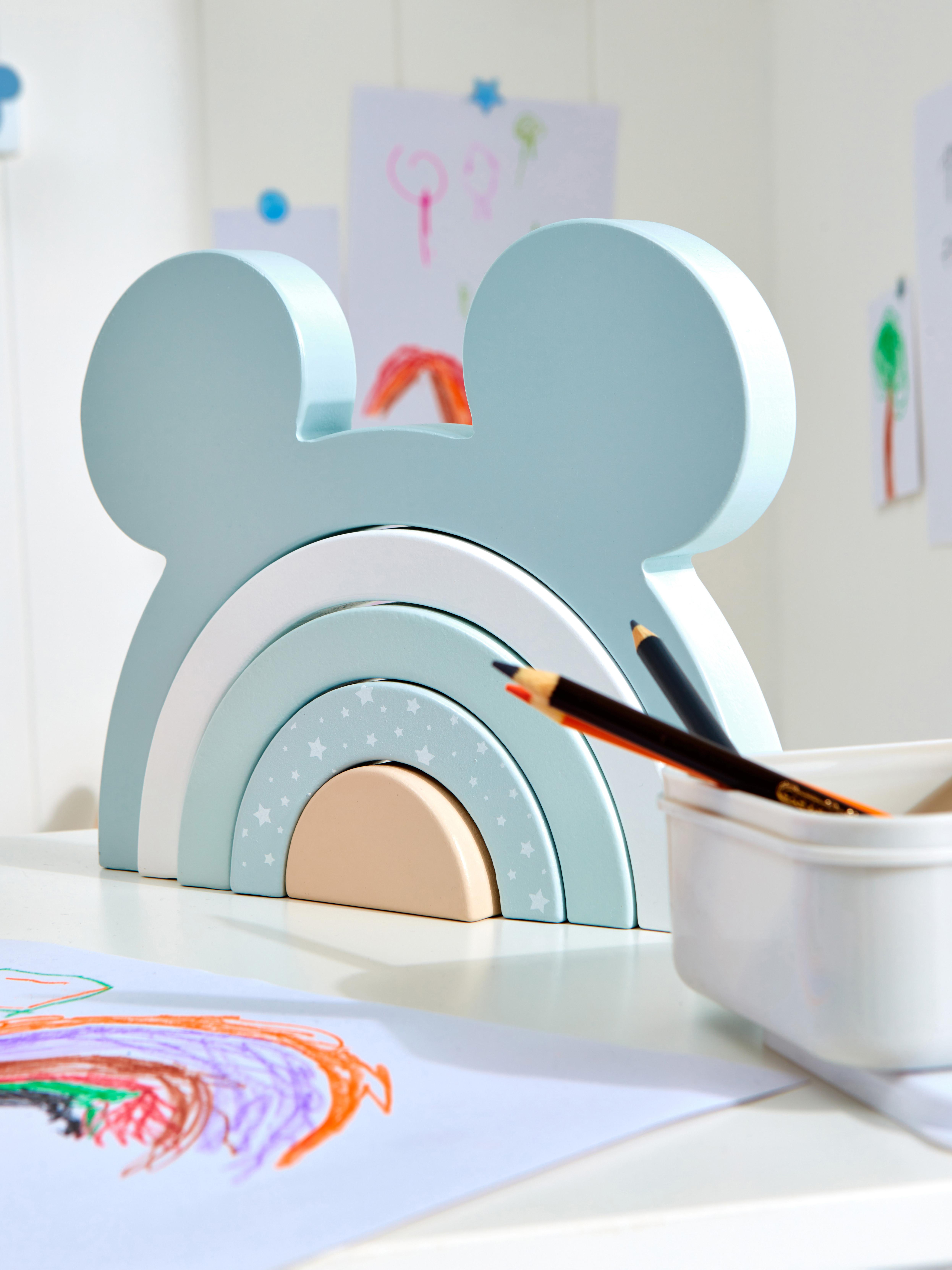 Disney's Mickey Mouse Wooden Rainbow Stacker