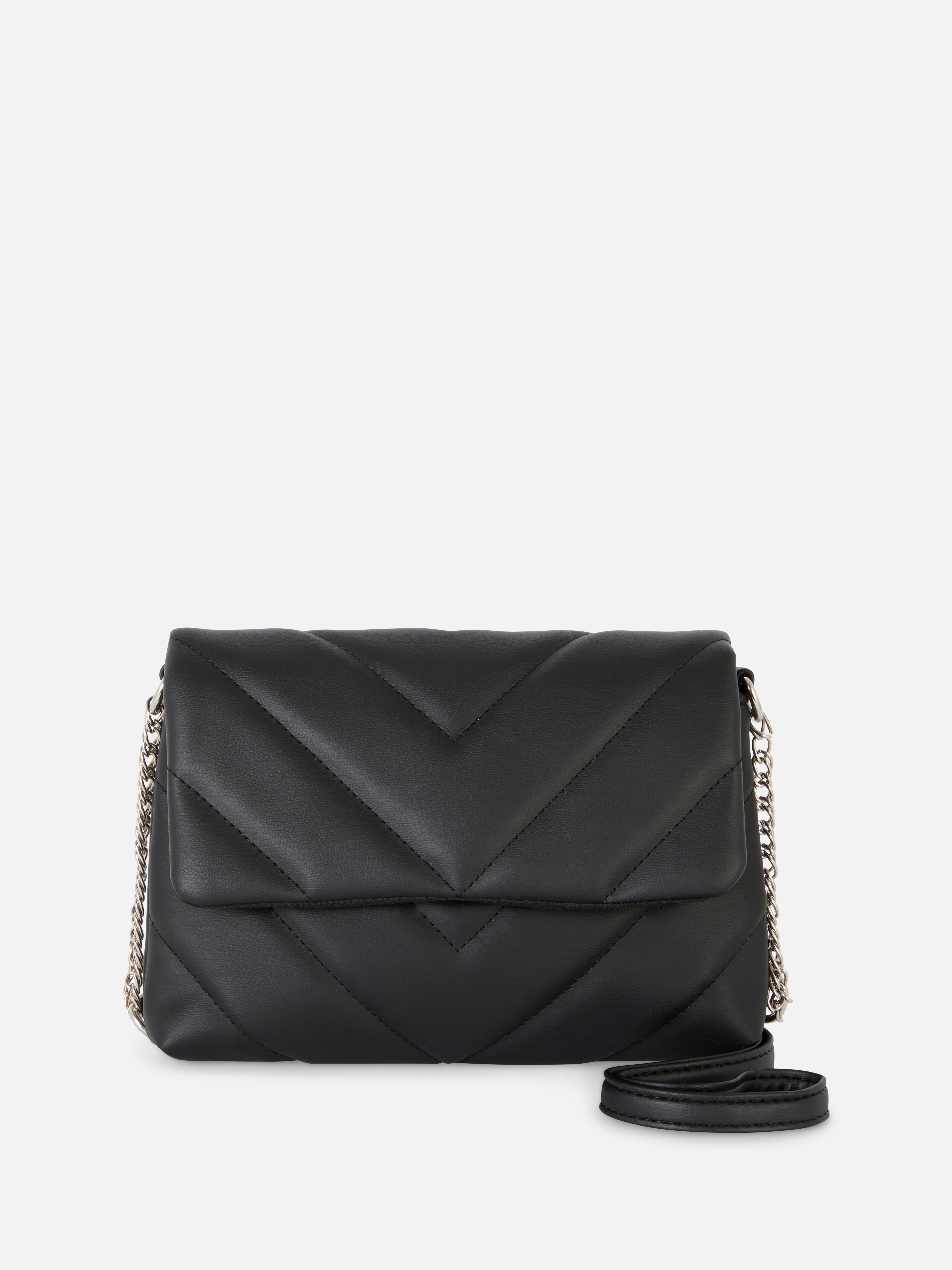 Chevron Quilted Clutch Bag