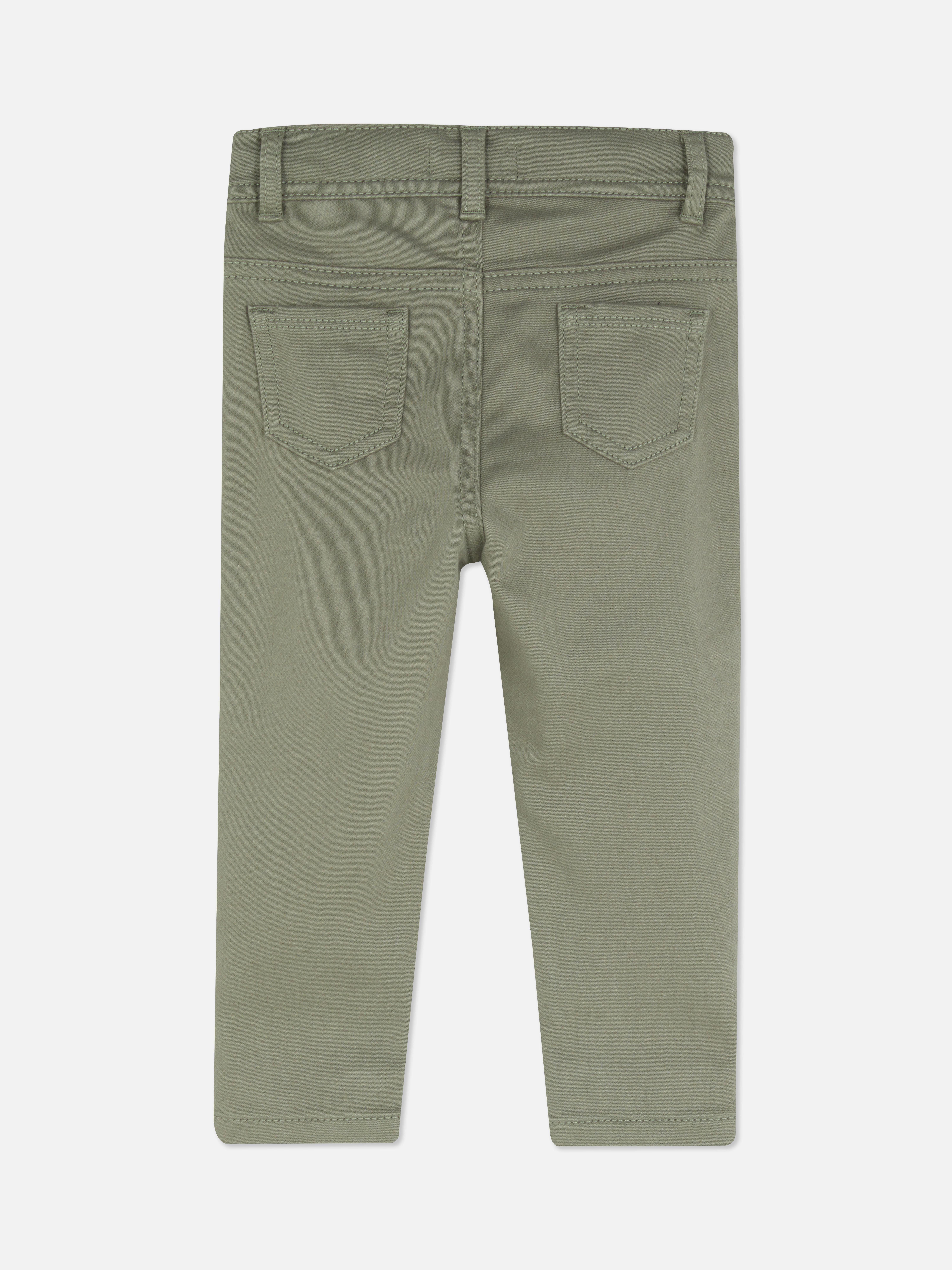 Skinny Cotton Twill Trousers
