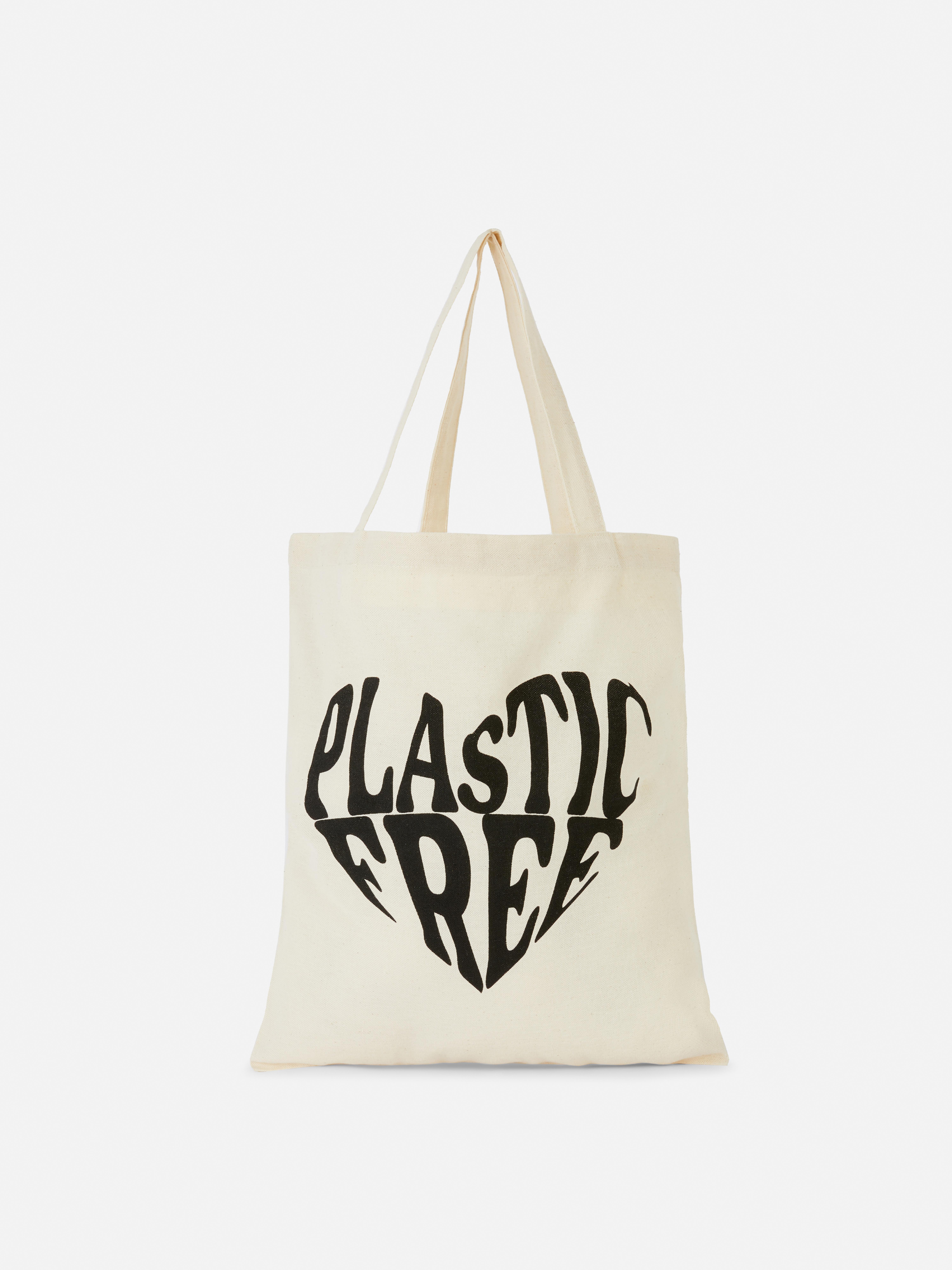 Plastic free canvas tote bag
