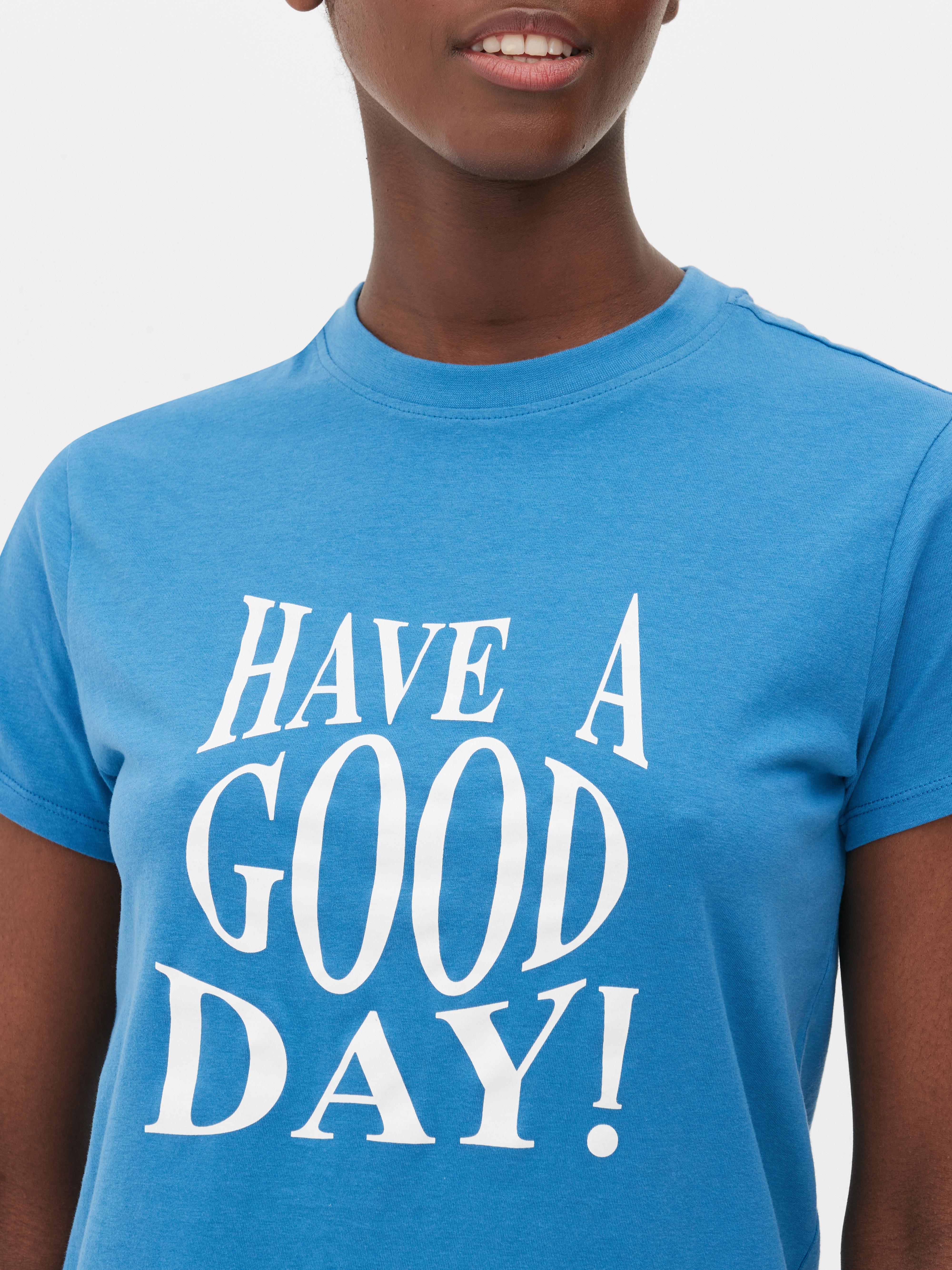 Bawełniany T-shirt z nadrukiem