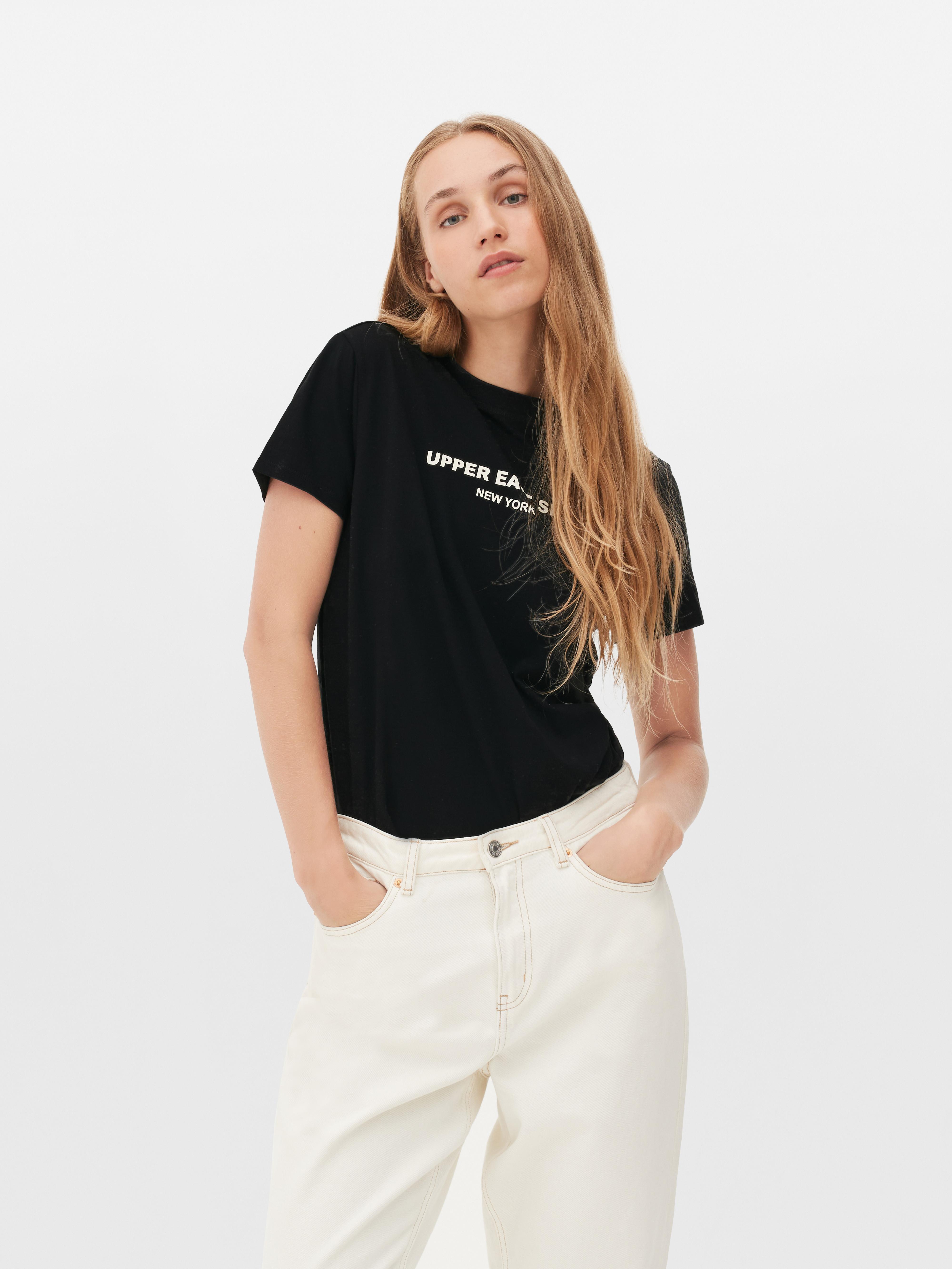 Bawełniany T-shirt z nadrukiem