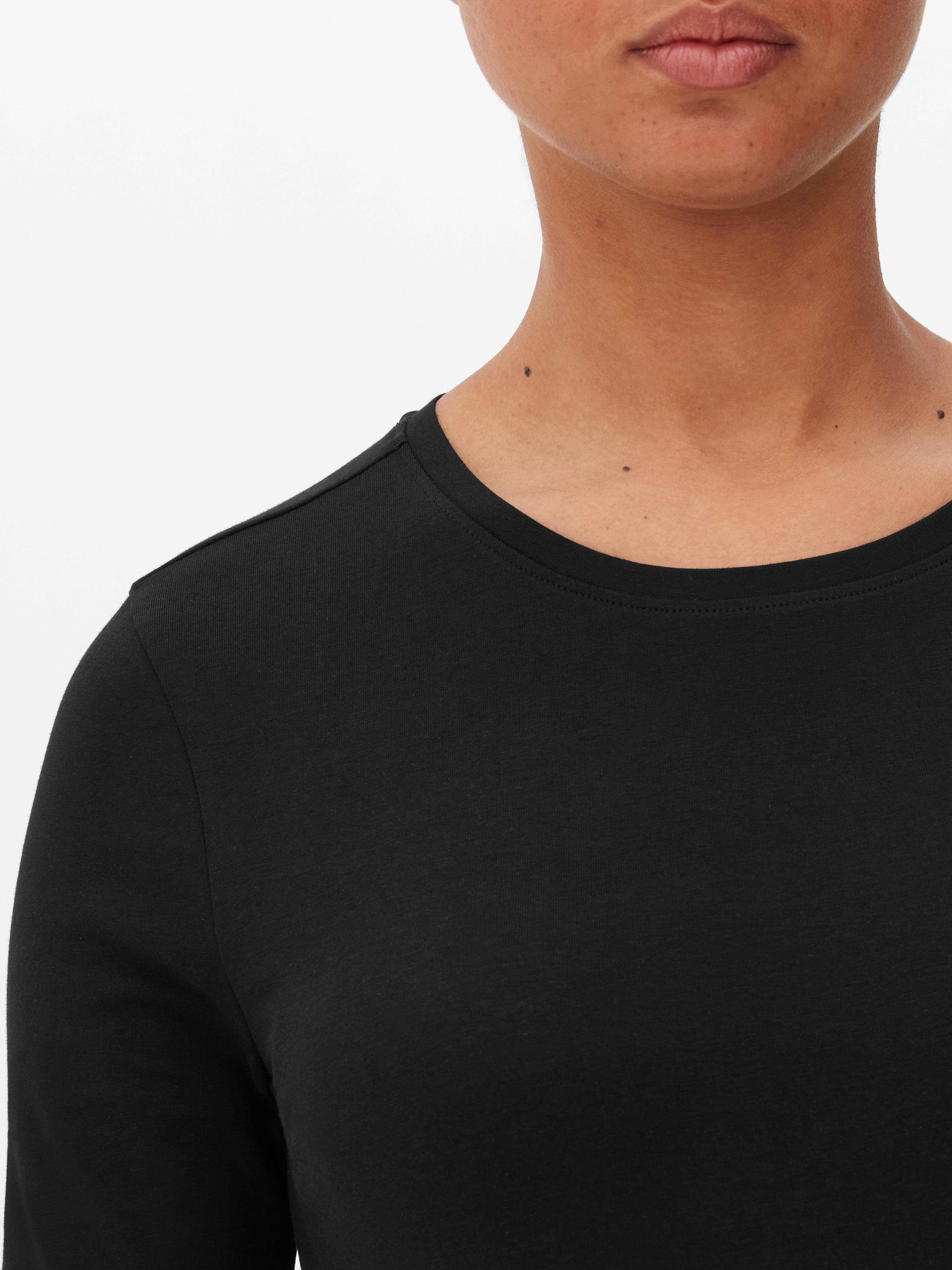 Women s Black Long Sleeve Stretch Top Primark