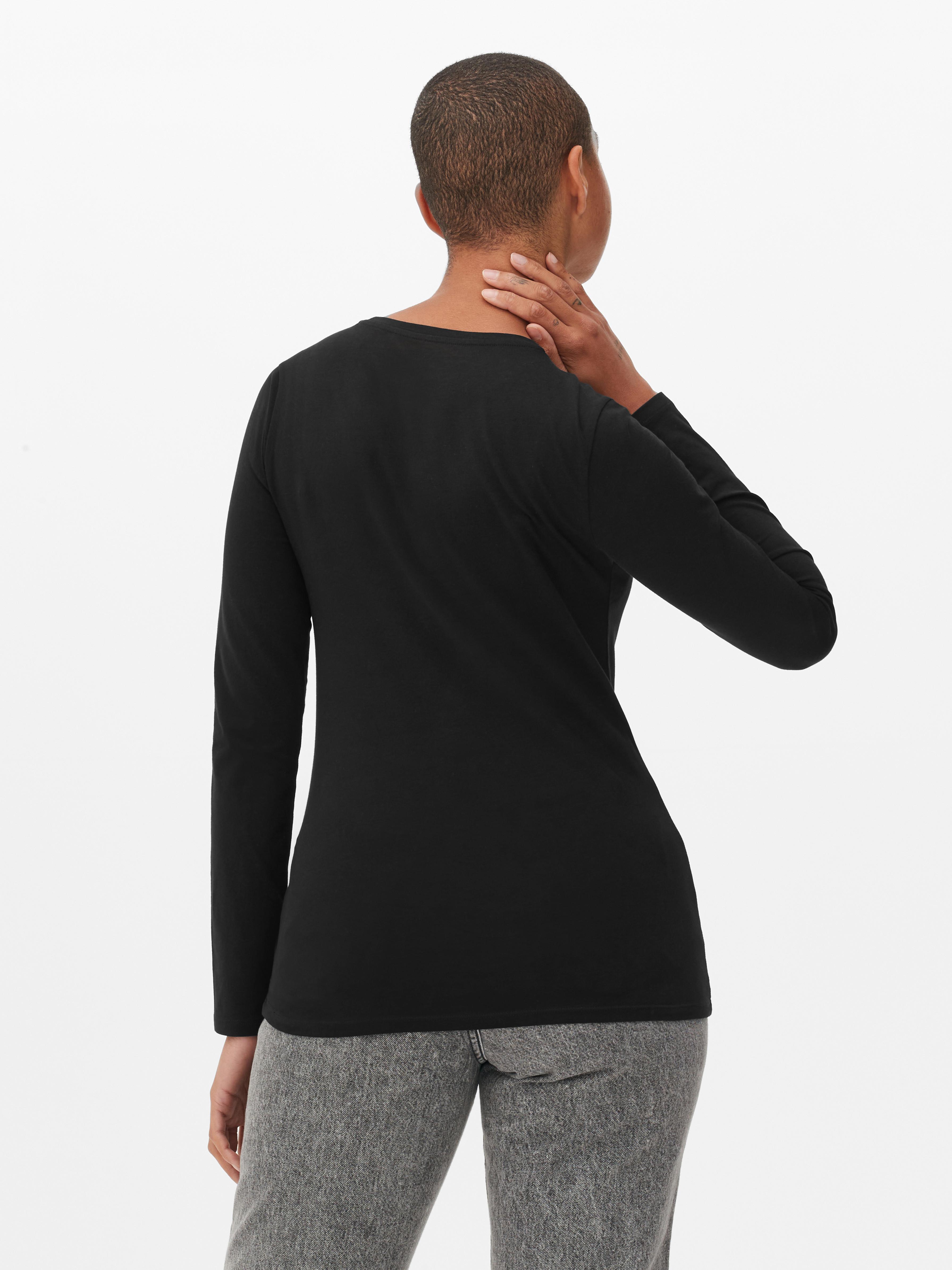 Minimalist Black Knitted Primark Thermal Tops For Women Winter O Neck Base  Shirt With Long Sleeves, Solid Tight Fitting Top For Streetwear From  Clothing3241, $28.14