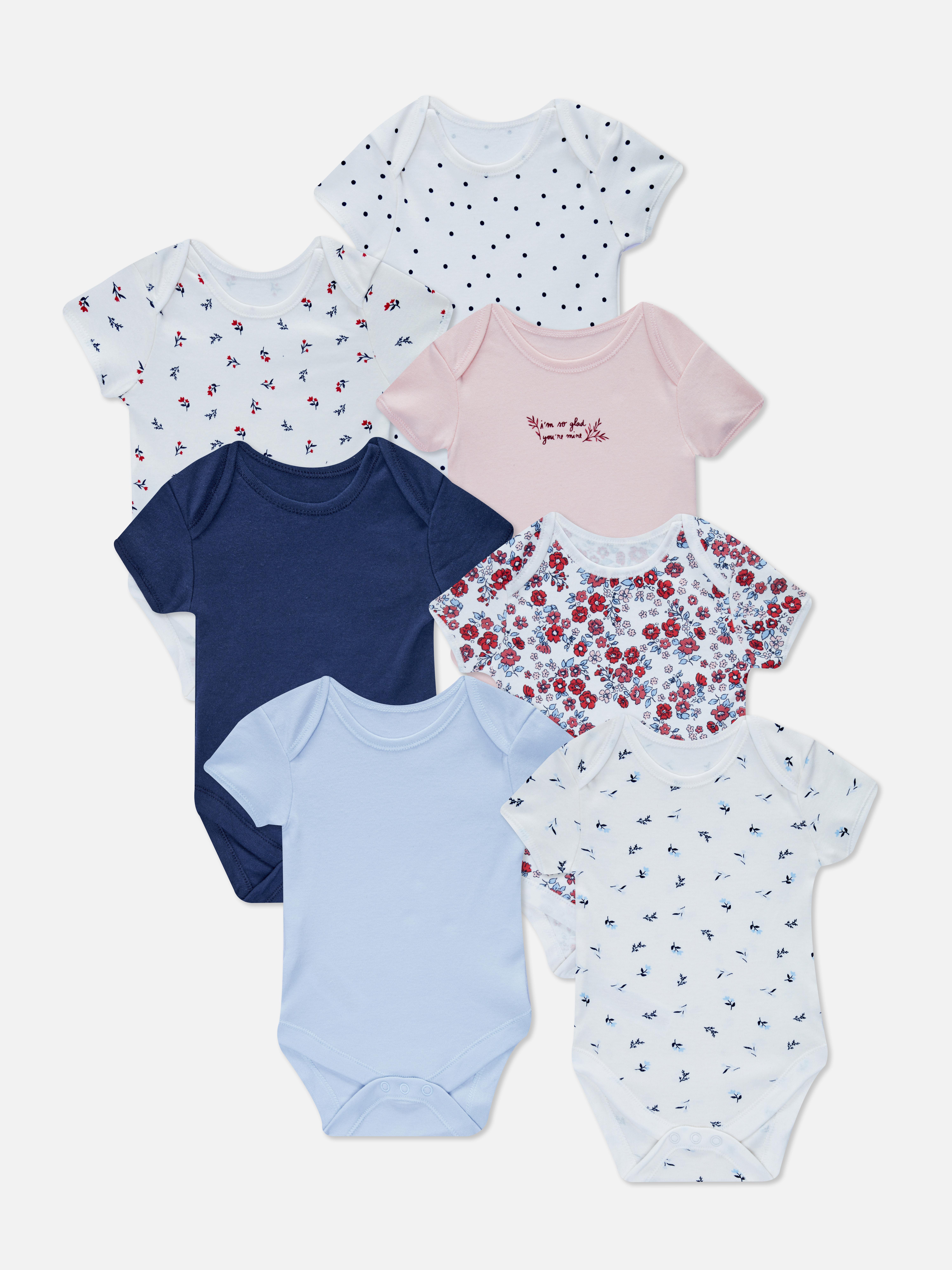 7pk Floral Bodysuits
