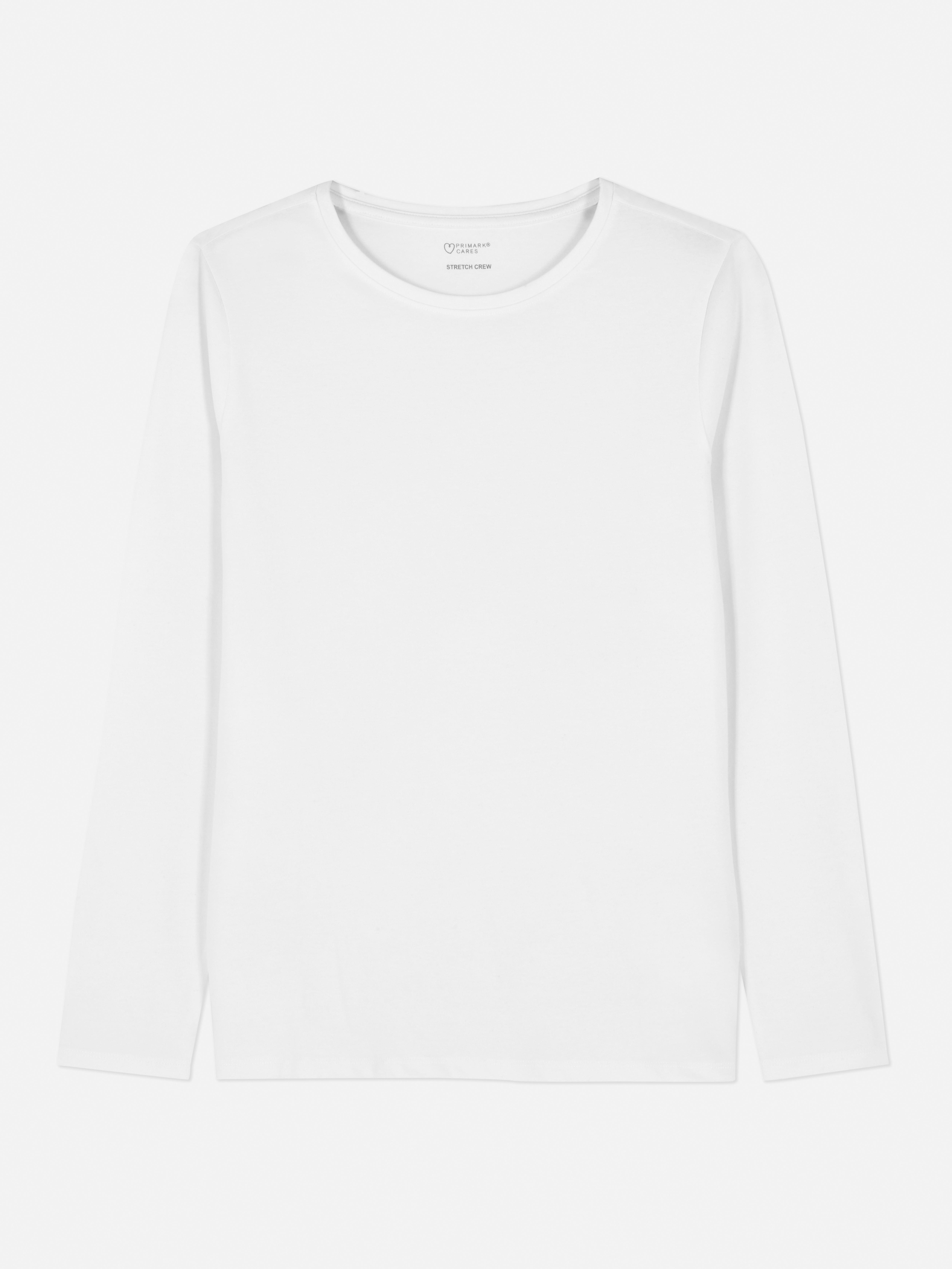 Long sleeve white 2025 t shirt primark