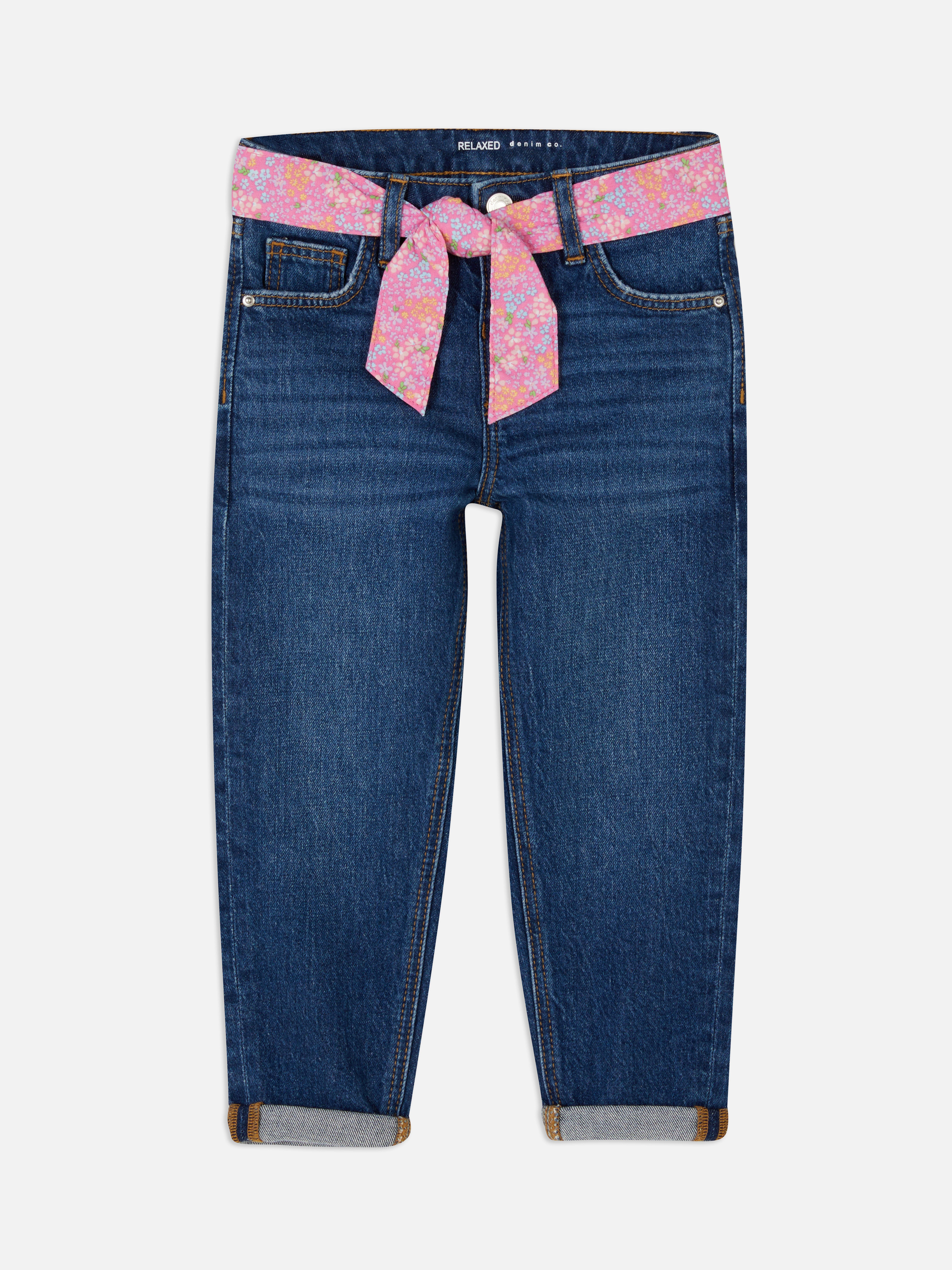 Belted jeans
