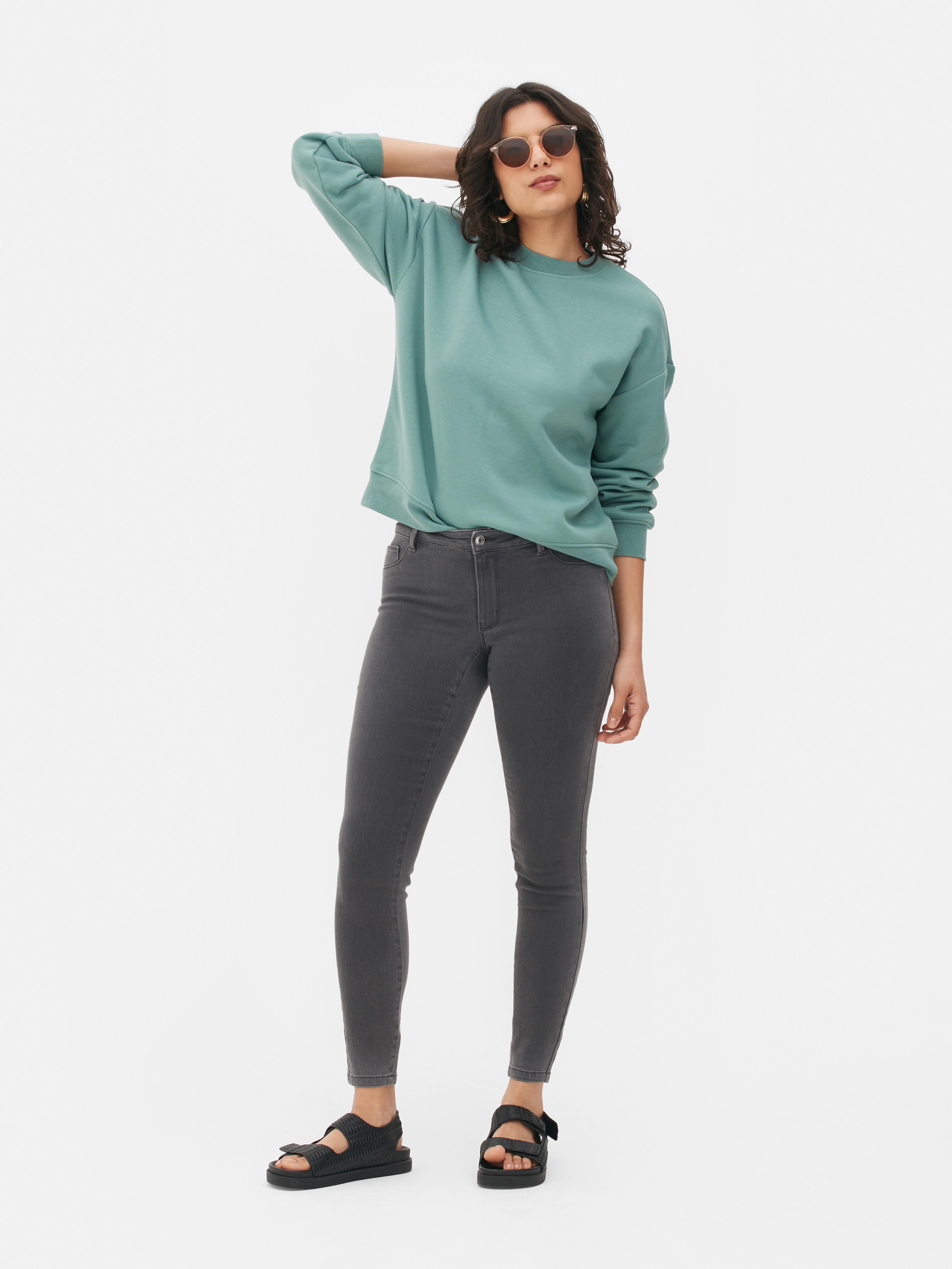 Stretch Skinny Jeans Grey