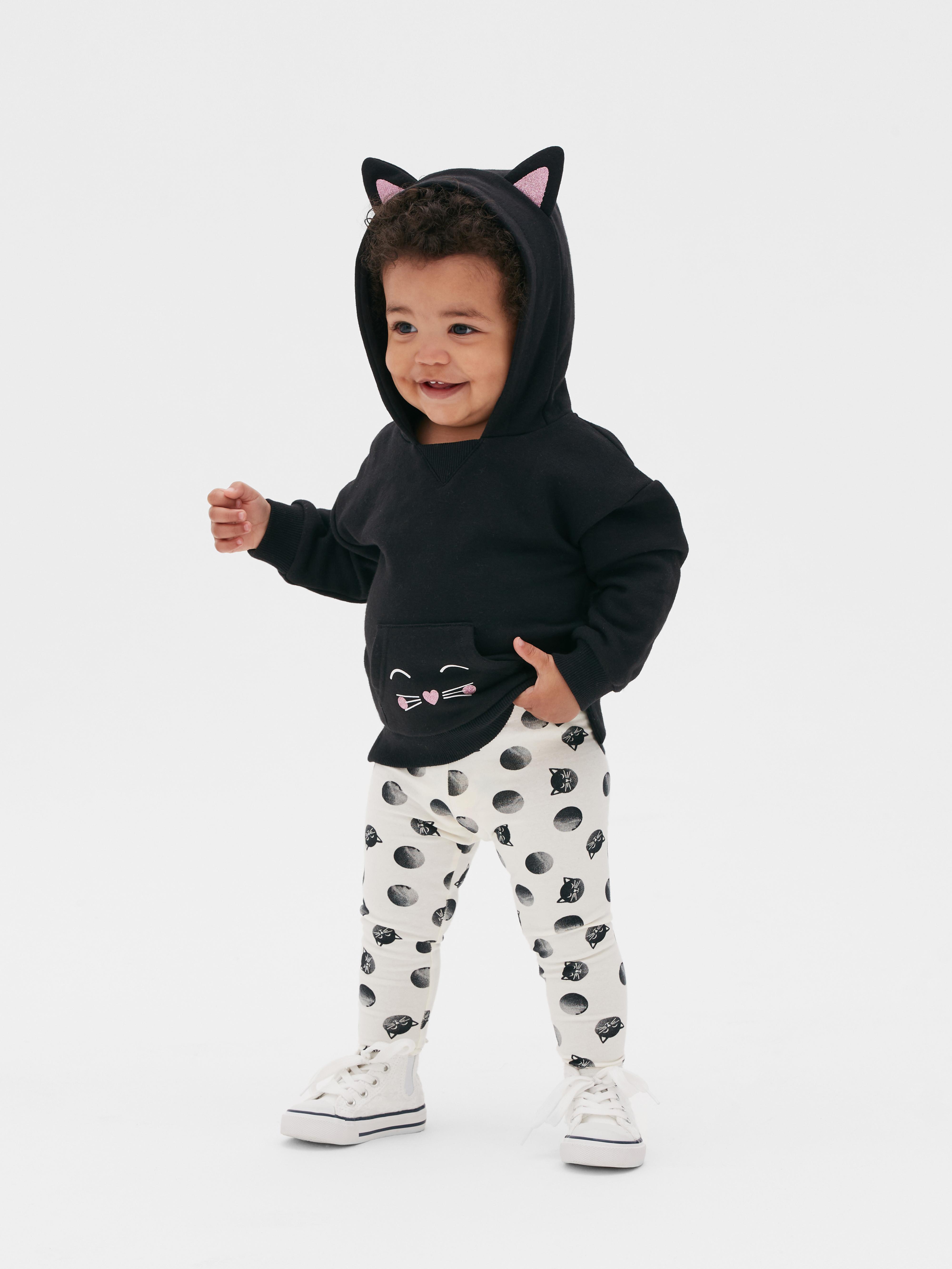 Cat Ear Hooded Top and Trouser Set