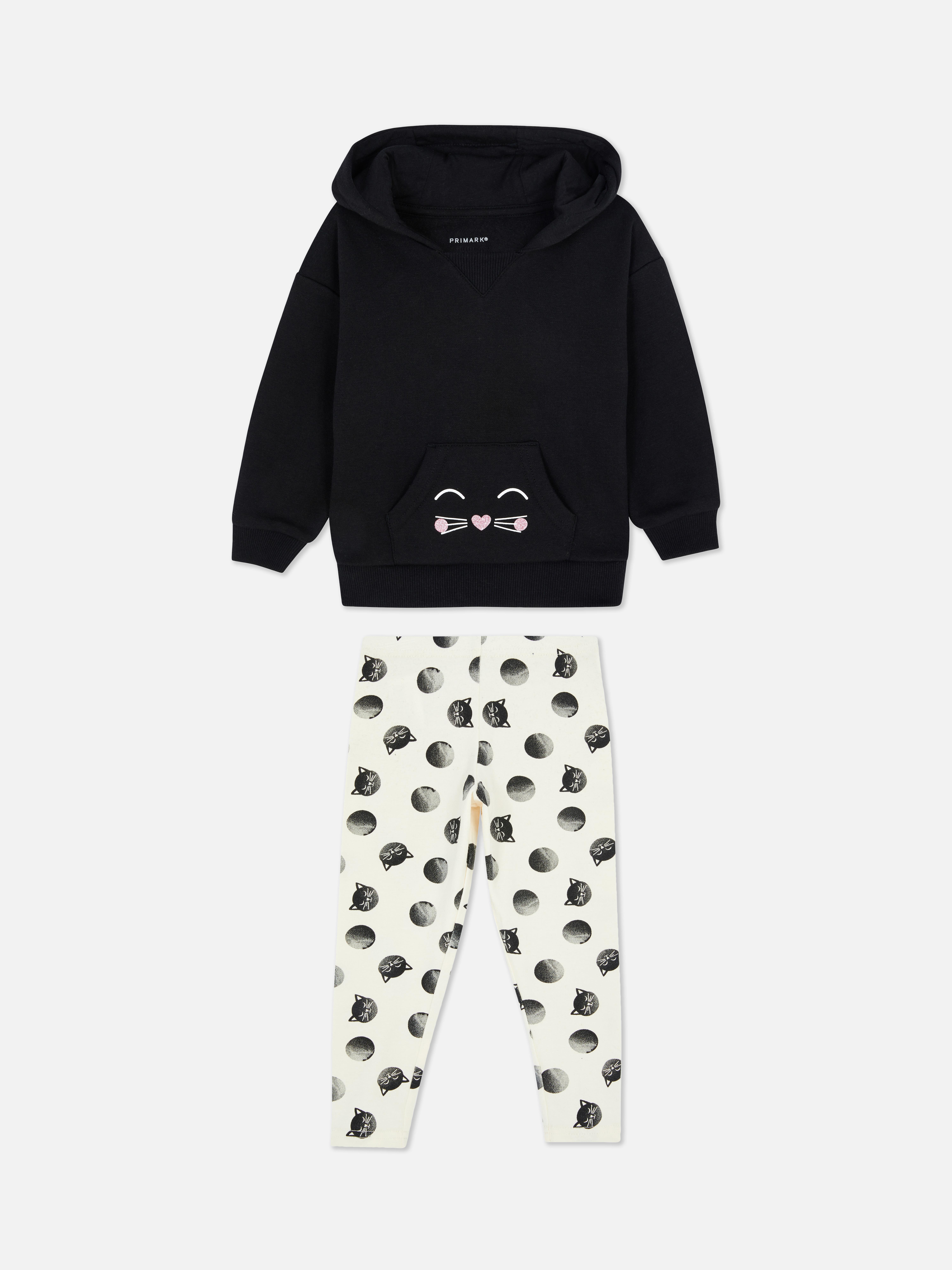 Cat Ear Hooded Top and Trouser Set