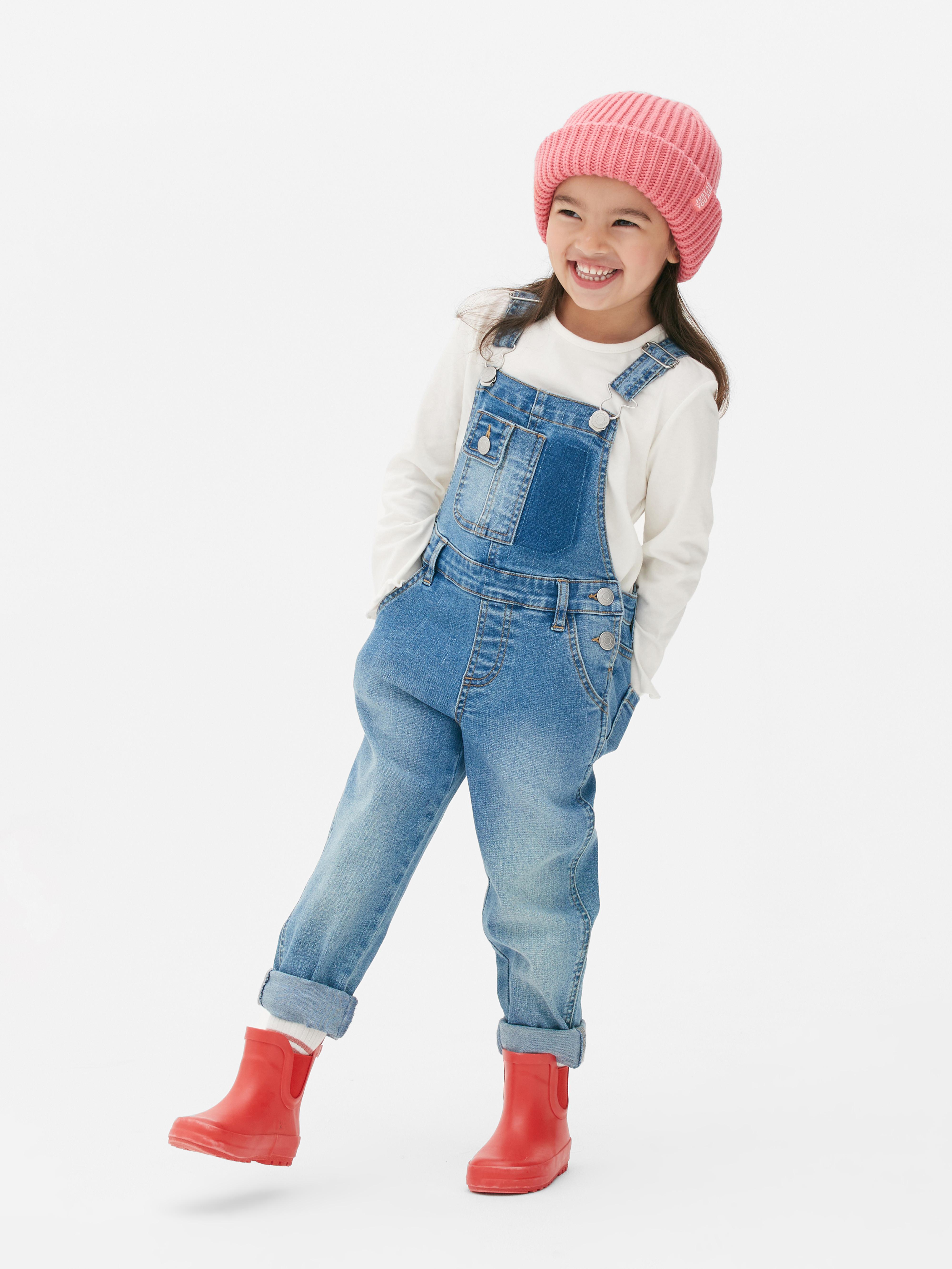 Dungaree and Long Sleeve Top Set