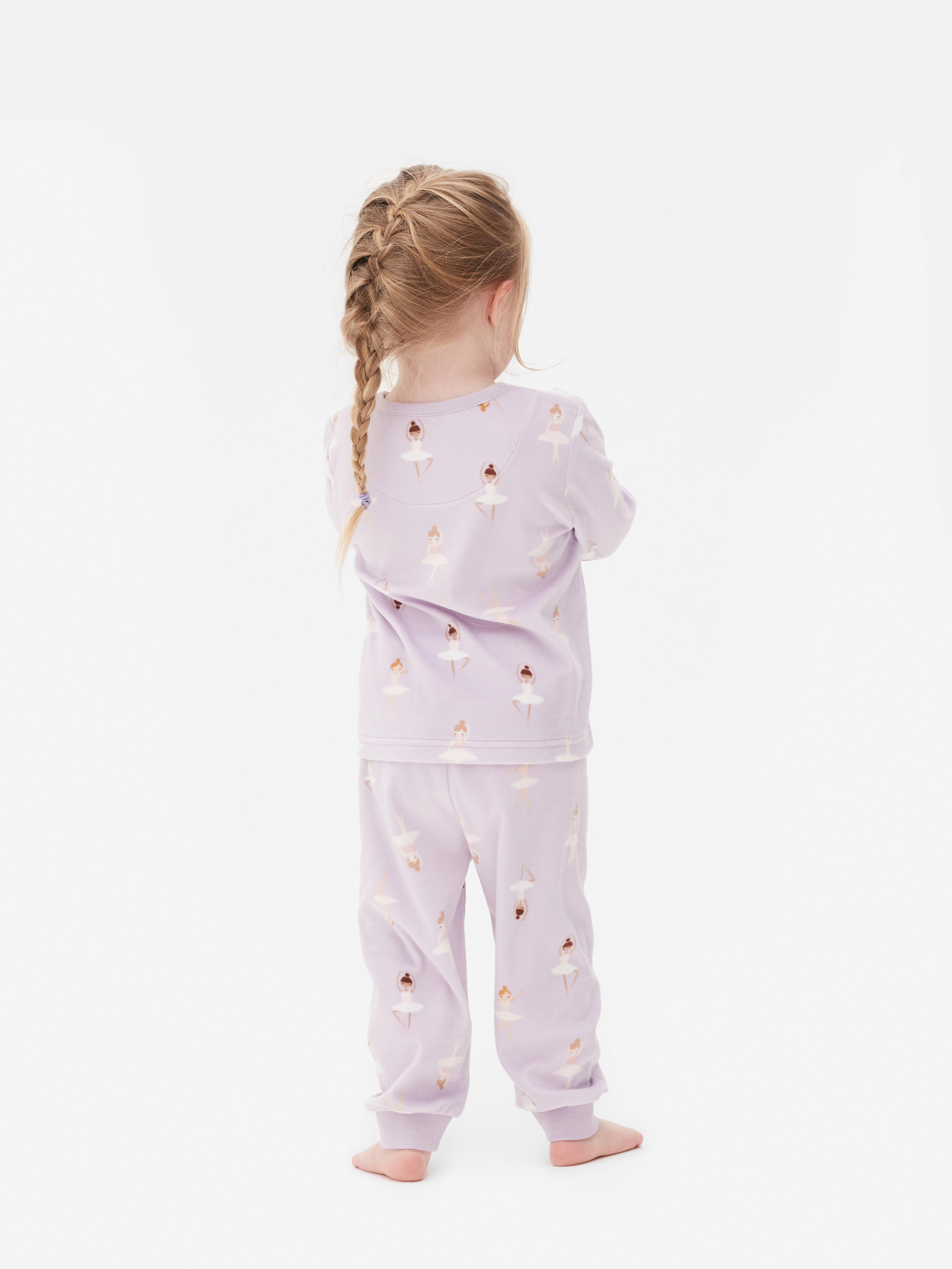 Ballerina Print Minky Pyjamas
