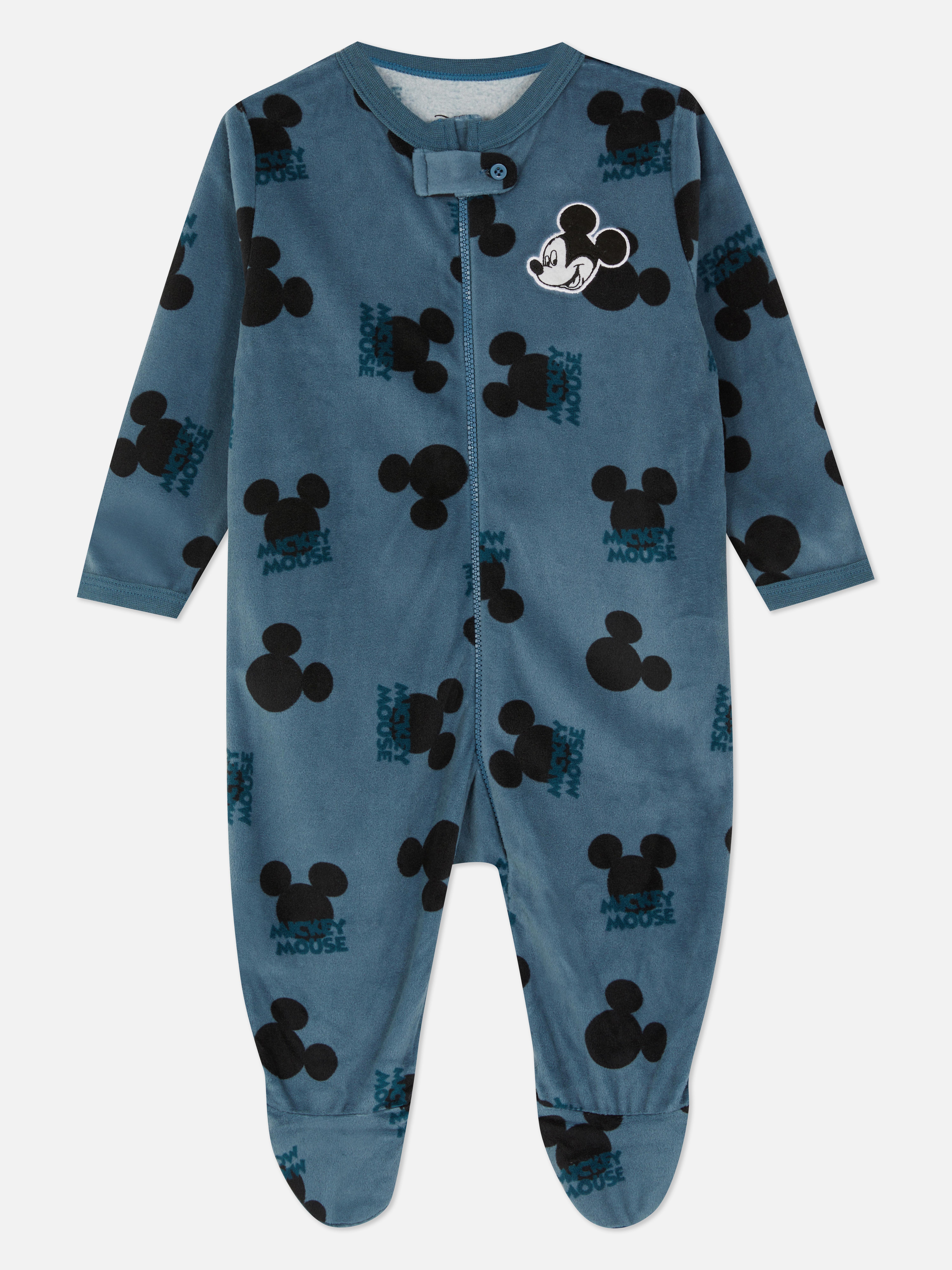 Disney's Mickey Mouse Minky Babygrow Blue