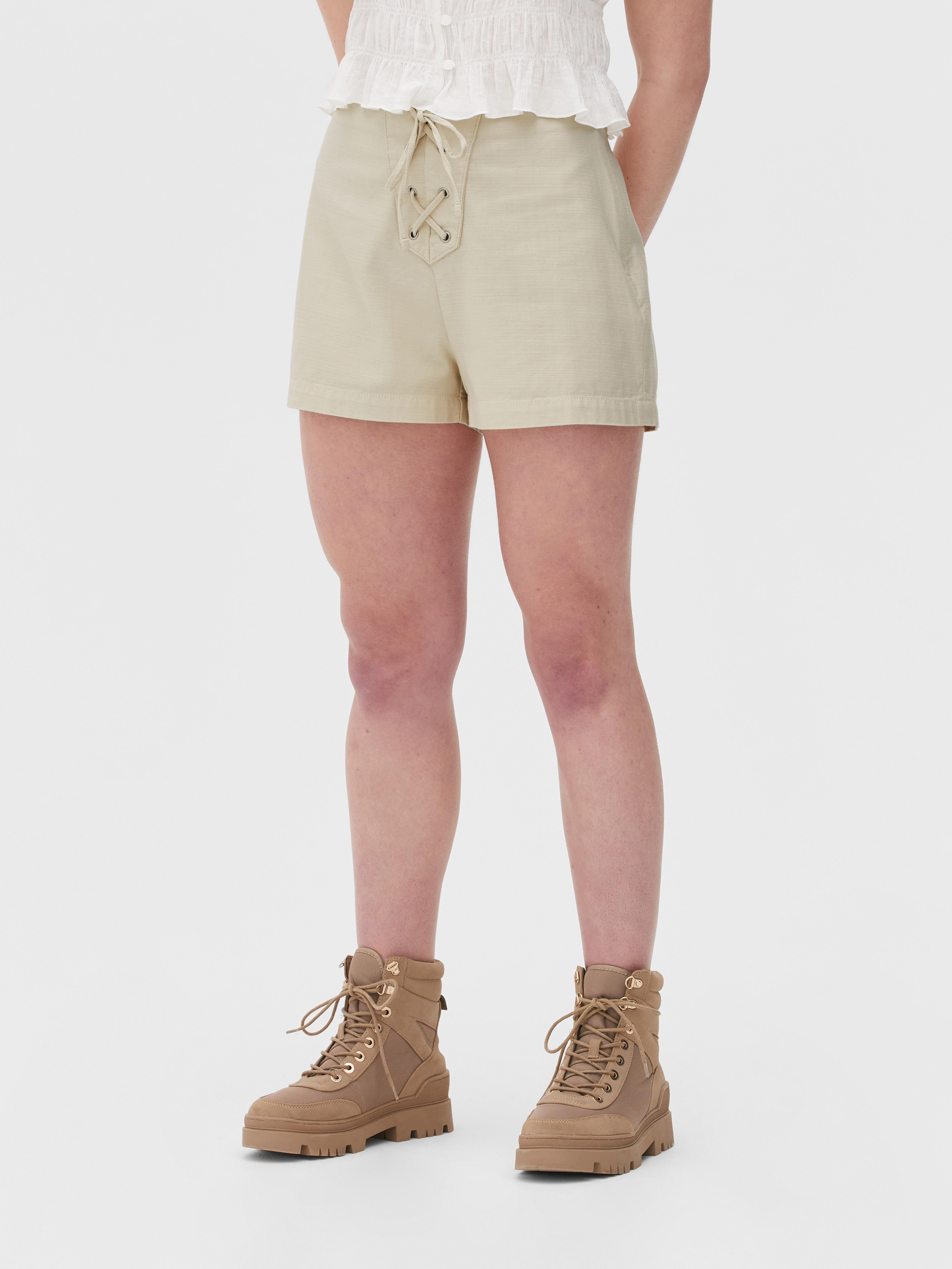 Lace-Up Detail Shorts
